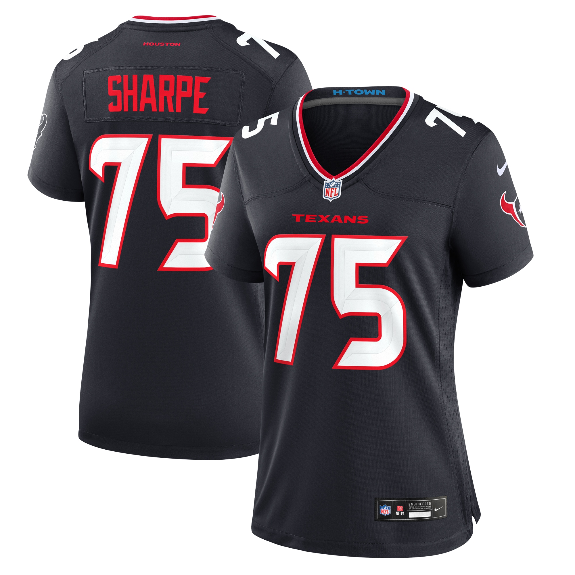 David Sharpe Houston Texans Women's Team Game Jersey -  Navy