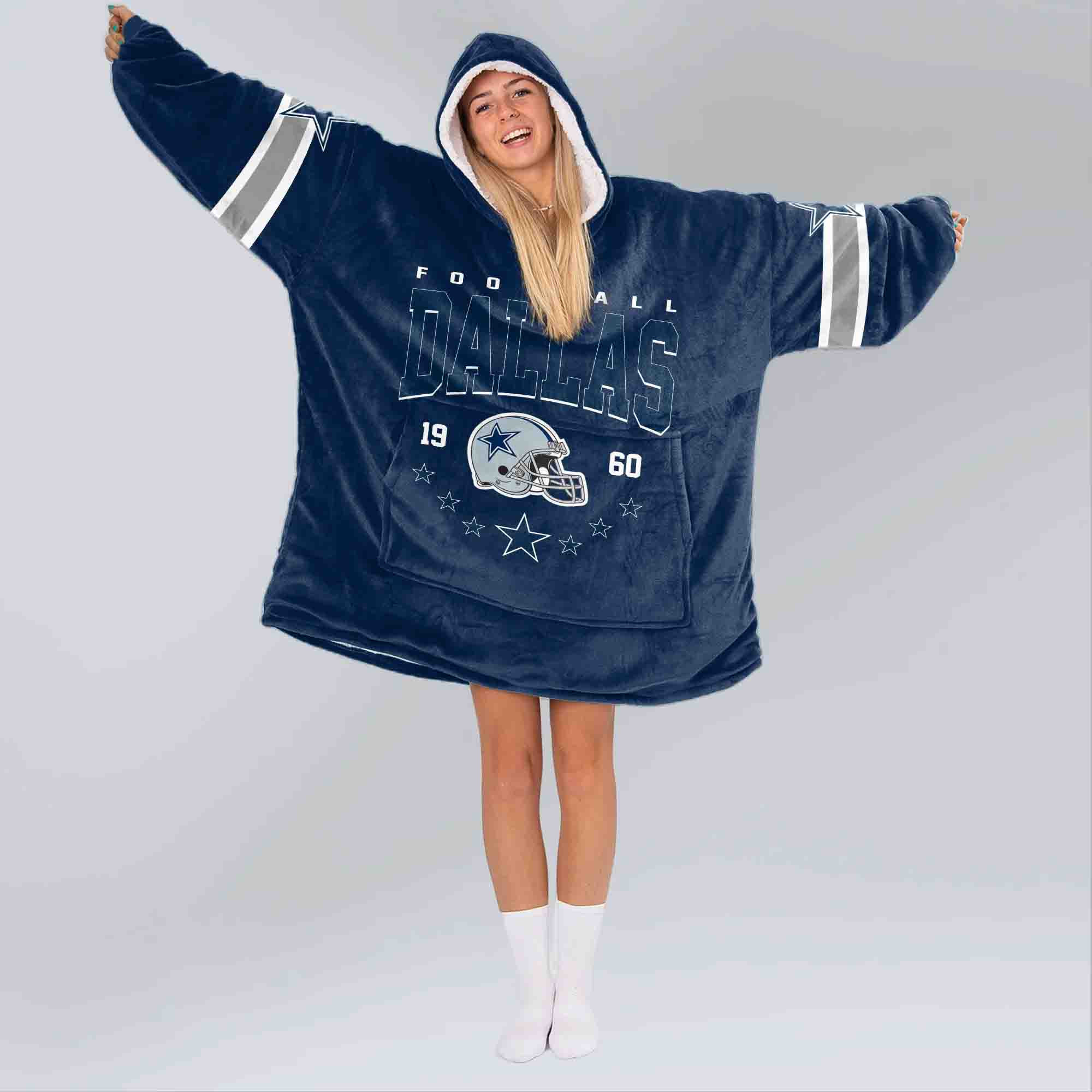 Adult MP 11 Dallas Football Unisex Blanket Hoodie