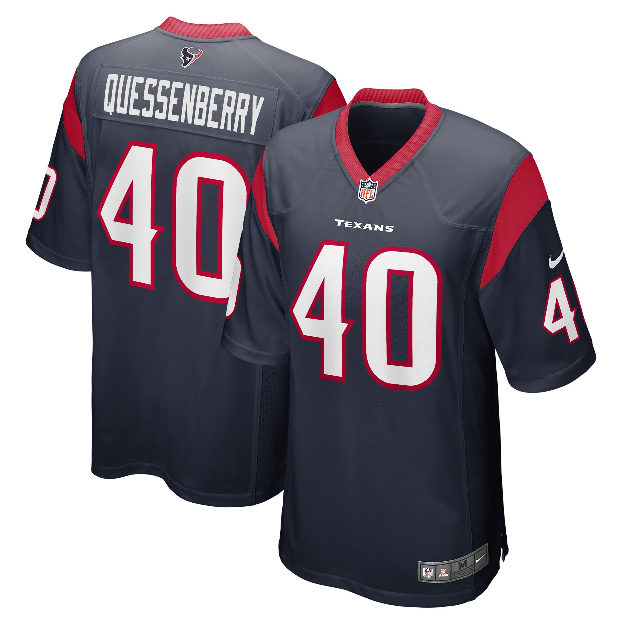 Paul Quessenberry Houston Texans  Game Player Jersey - Navy