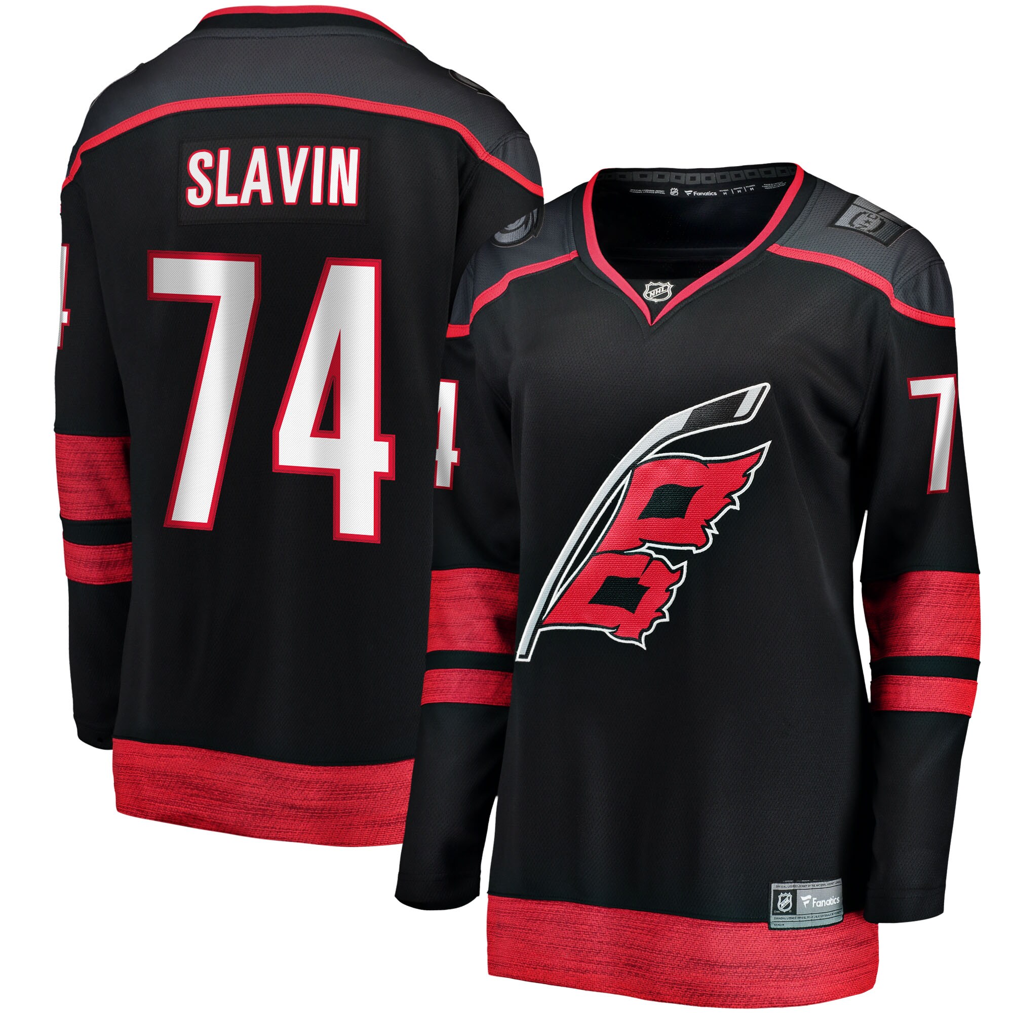 Jaccob Slavin Carolina Hurricanes Women's Home Breakaway Player Jersey - Black