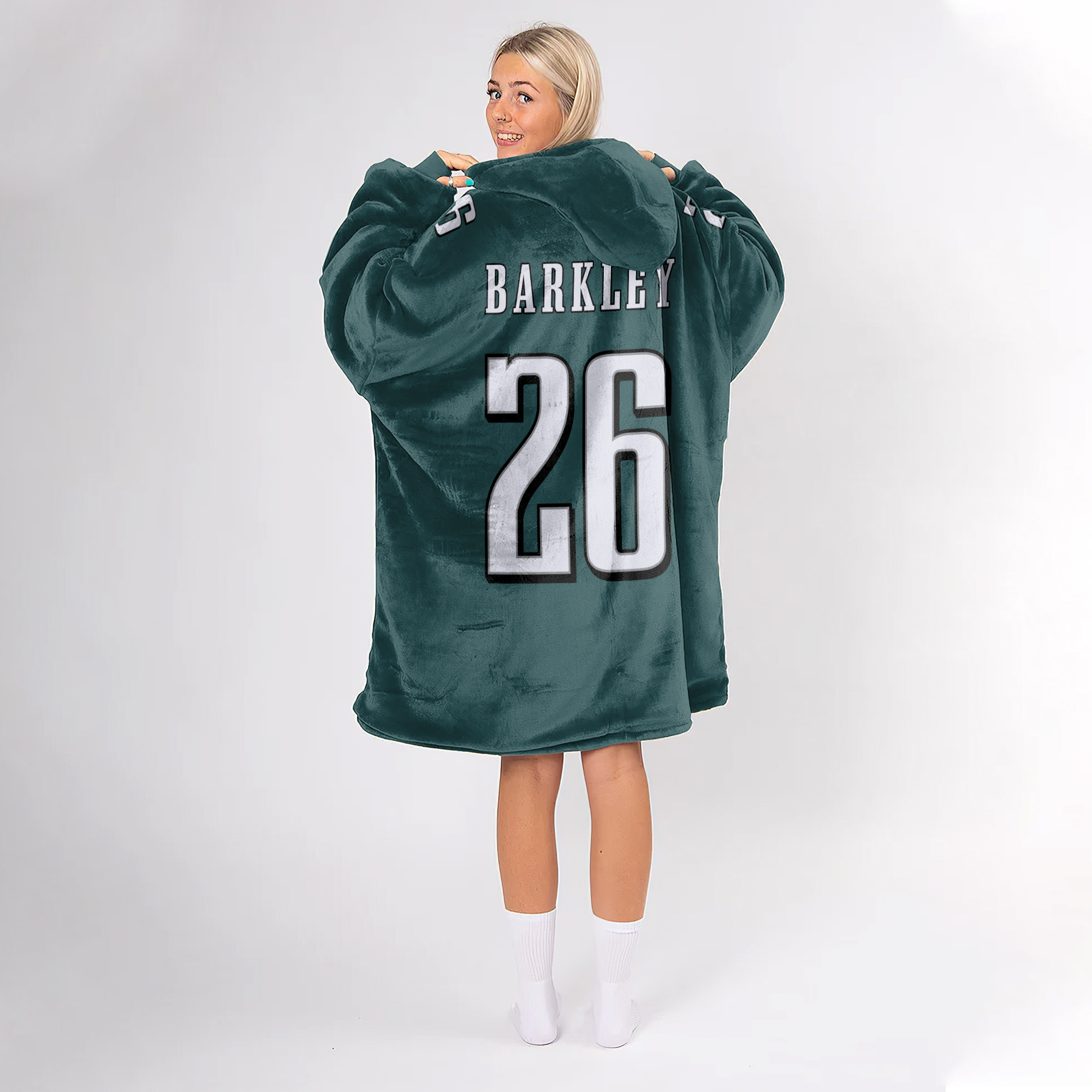 Adult 26 Philadelphia Football Unisex Blanket Hoodie