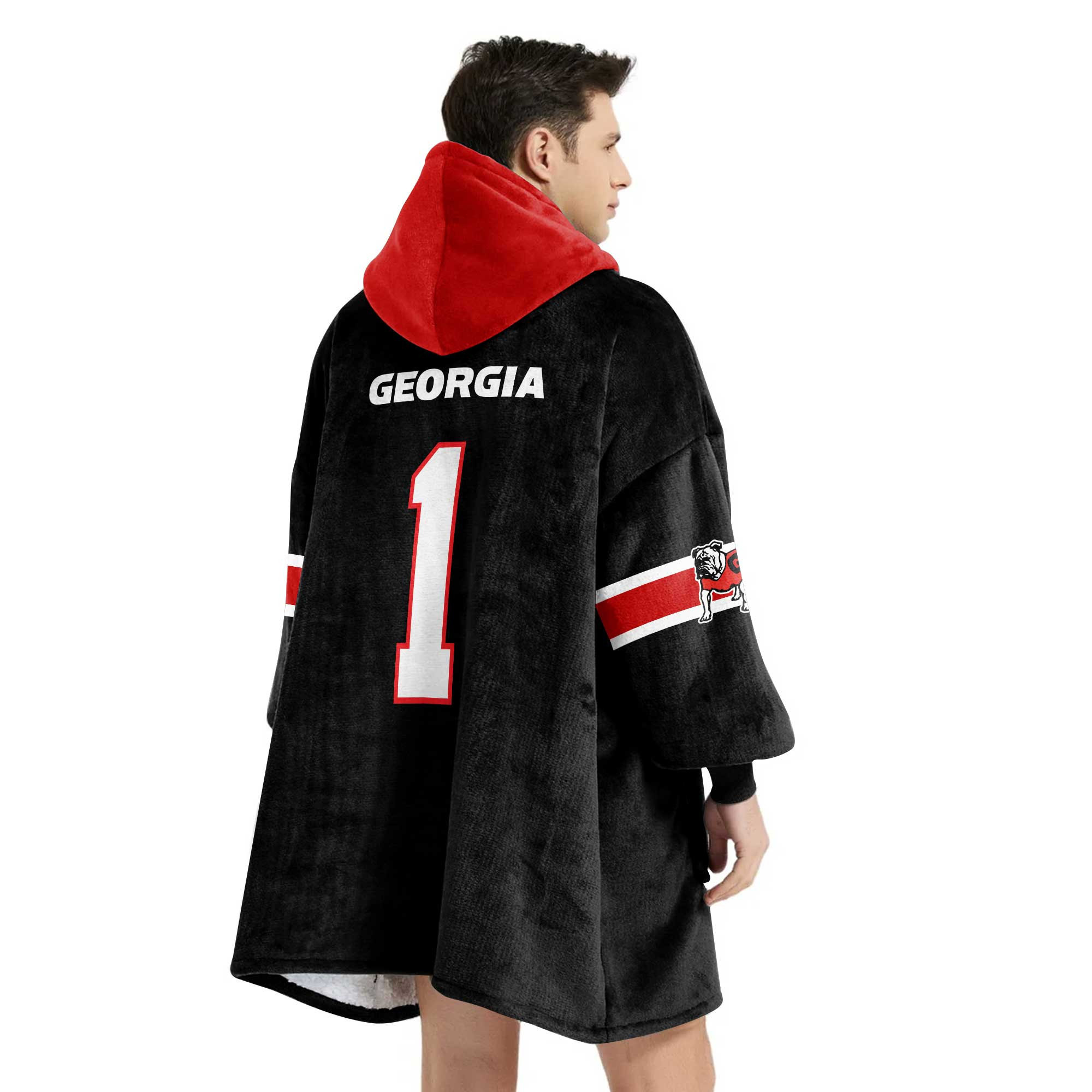Adult 1 Georgia Football Unisex Blanket Hoodie