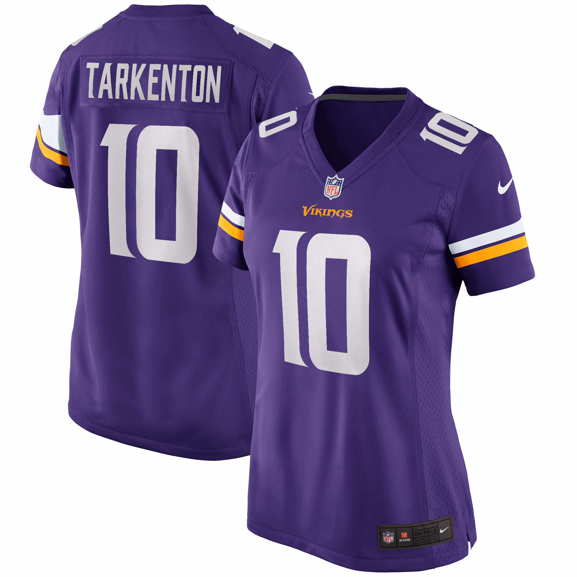Fran Tarkenton Minnesota Vikings Women's Game Retired Player Jersey - Purple