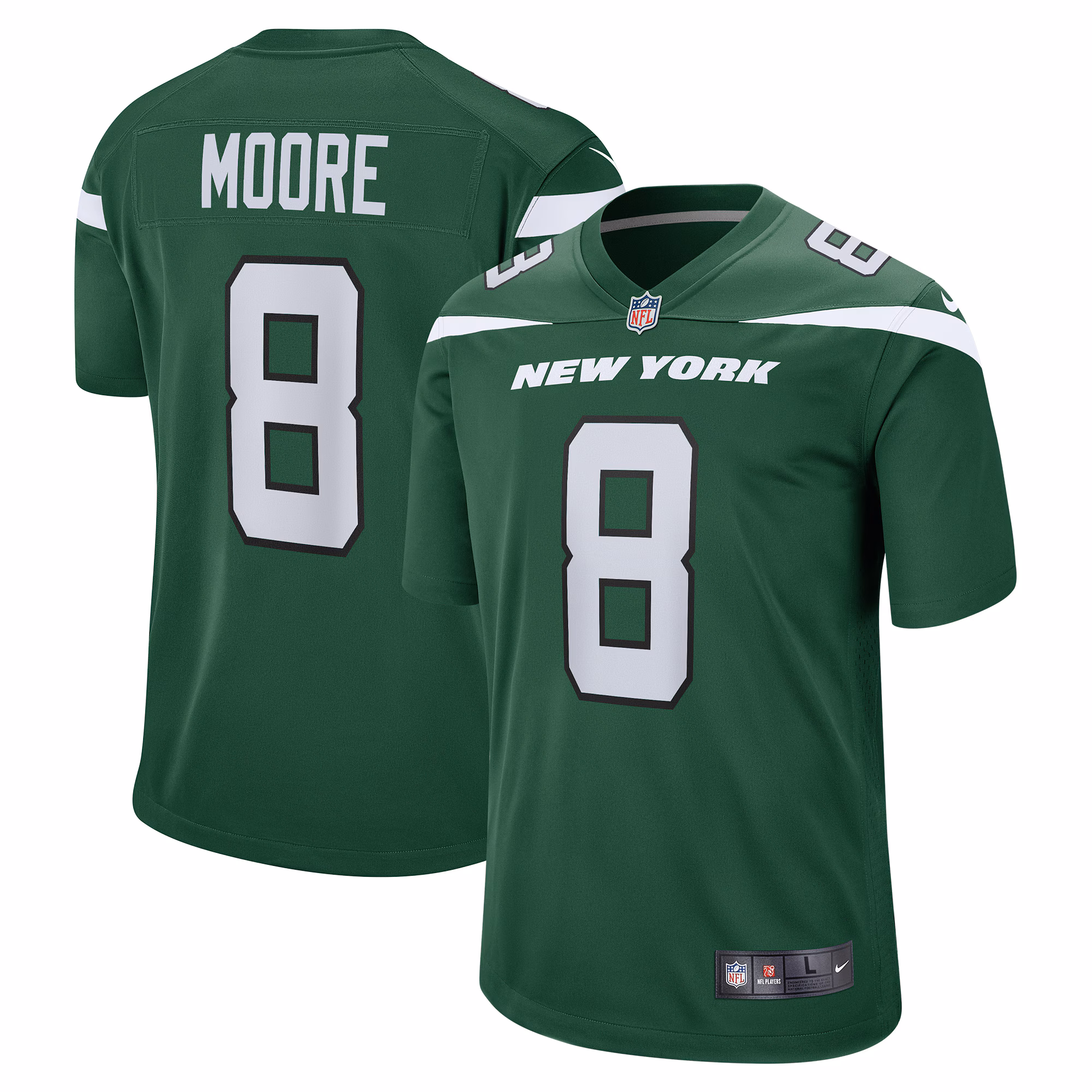 Elijah Moore New York Jets Game Jersey - Gotham Green