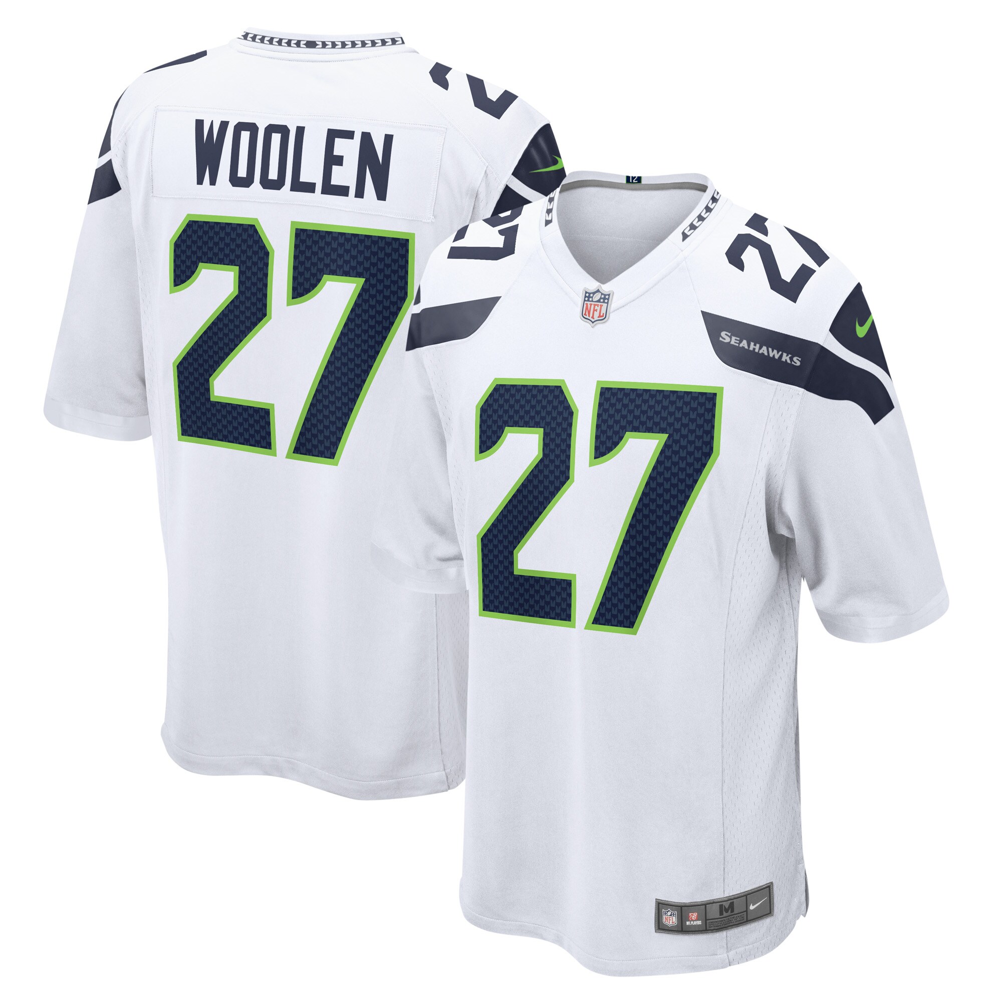 Tariq Woolen Seattle Seahawks  Game Player Jersey - White