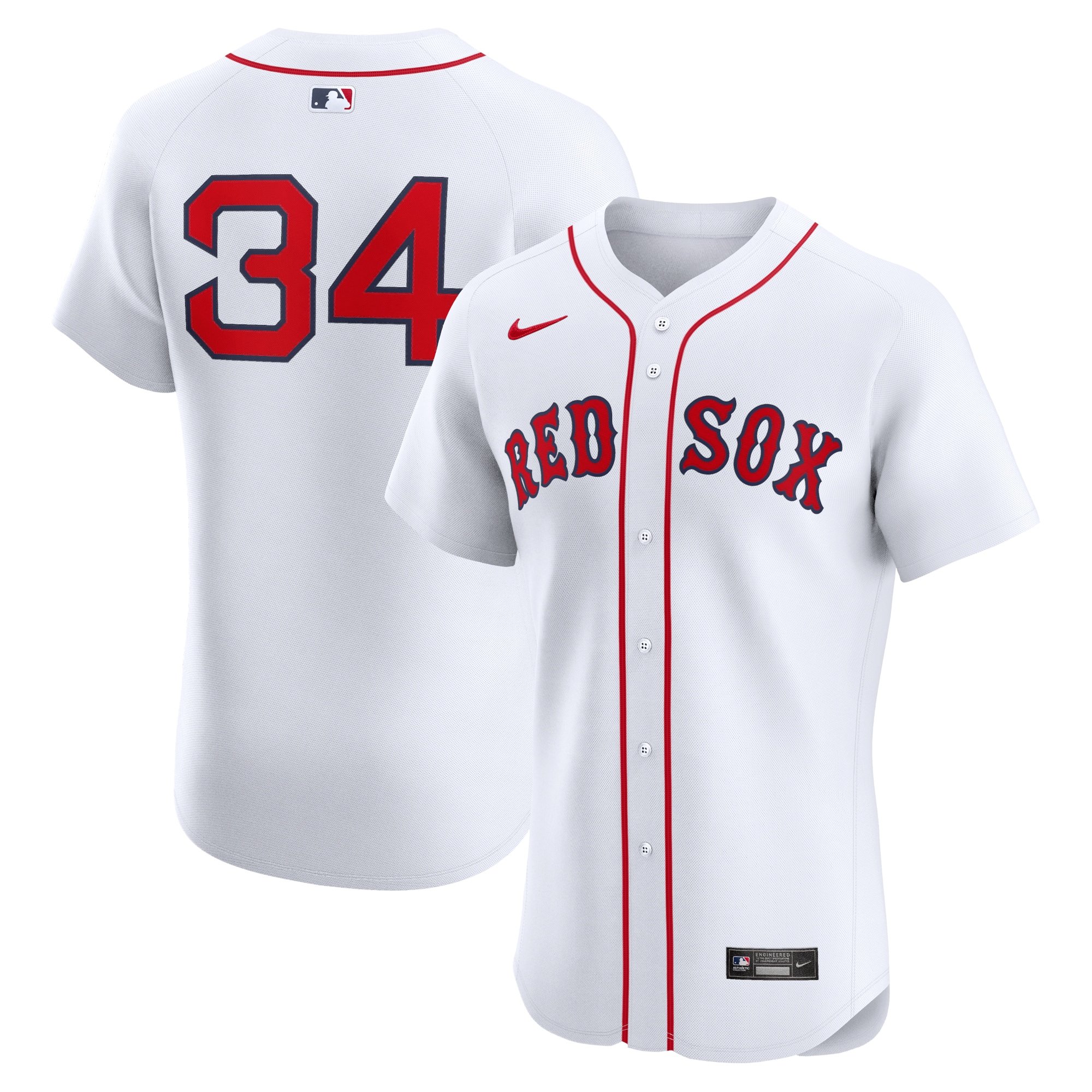 Men's Boston Red Sox David Ortiz  White Home Elite Jersey