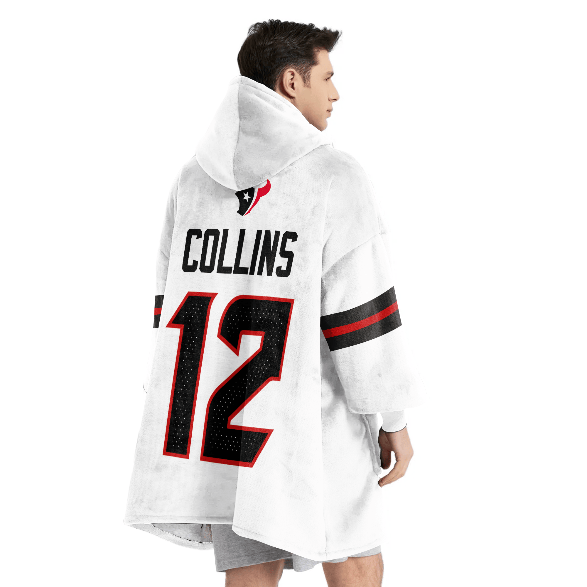 Adult N.C 12 Houston Football Unisex Blanket Hoodie