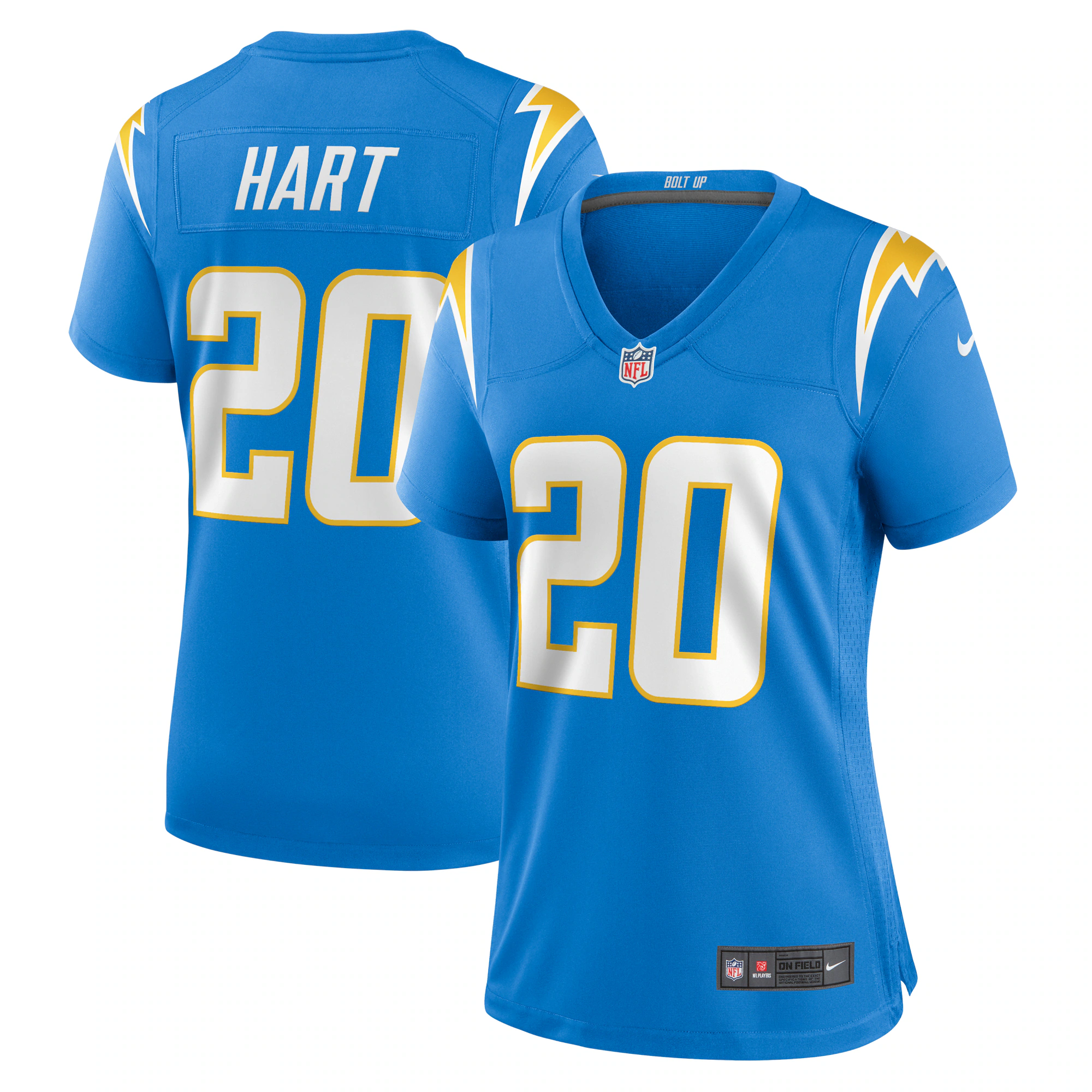 Cam Hart Los Angeles Chargers Women's  Game Jersey -  Powder Blue
