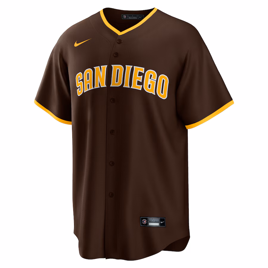 Men's San Diego Padres #23 Fernando Tatis Jr. Brown Alternate Replica Player Jersey