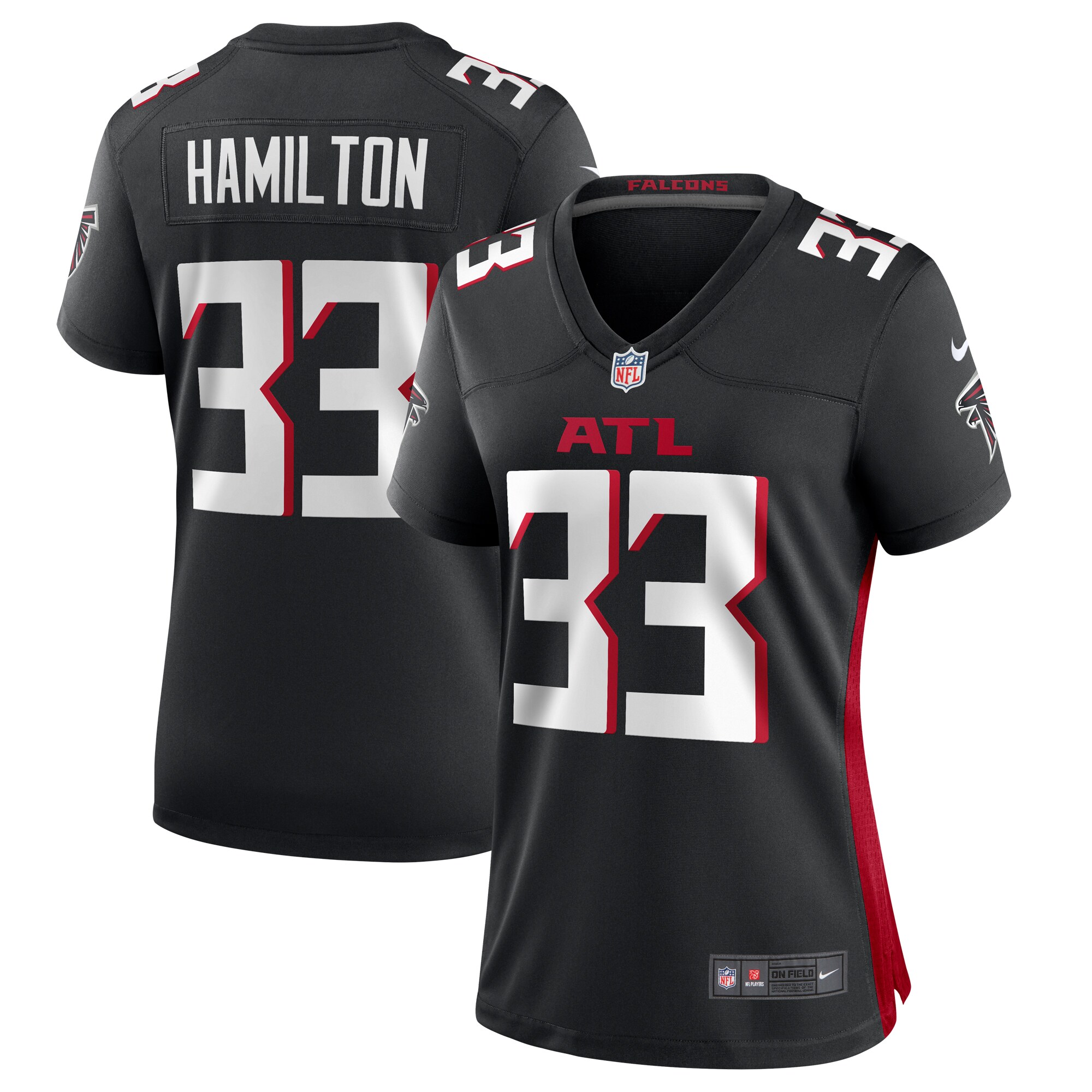 Antonio Hamilton Atlanta Falcons Women's Game Jersey -  Black