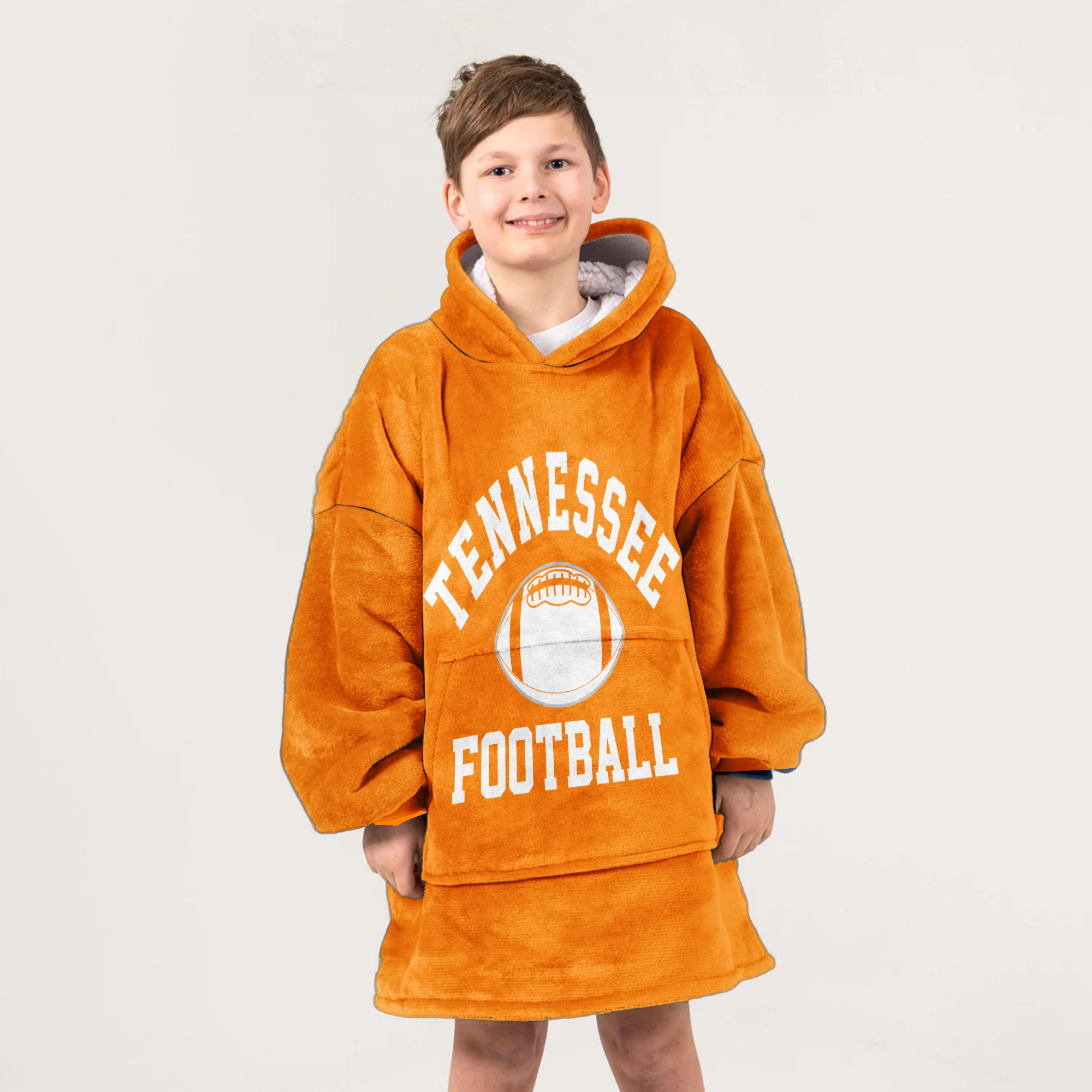 Adult Tennessee Football Unisex Blanket Hoodie