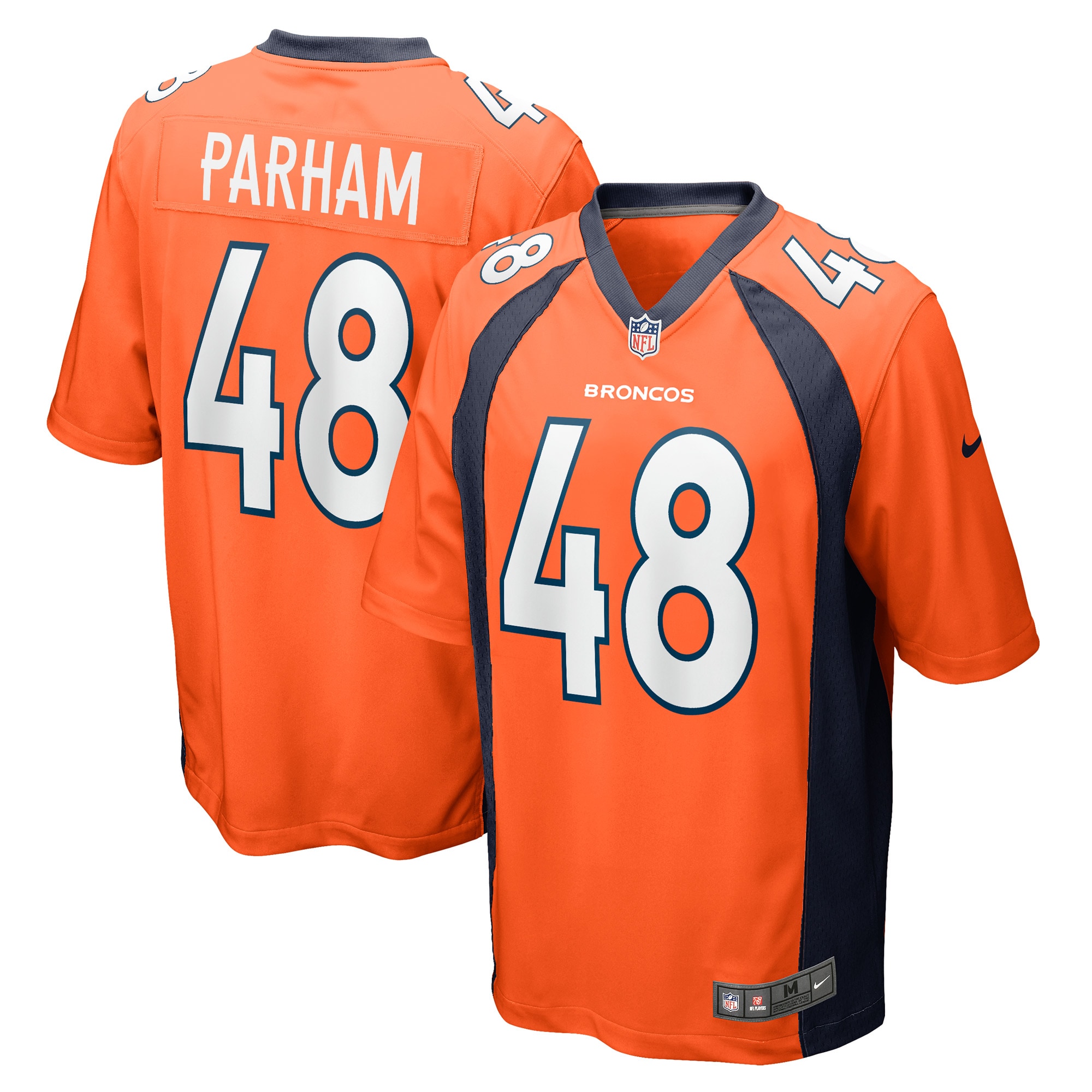 Dylan Parham Denver Broncos  Game Player Jersey - Orange