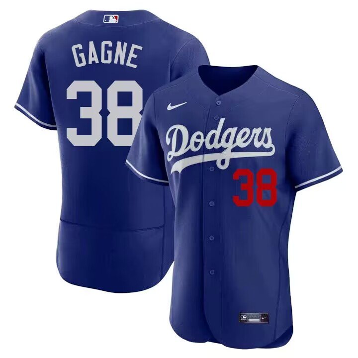 Men's Los Angeles Dodgers  #38 Eric Gagne Flexbase  Royal Blue Jersey
