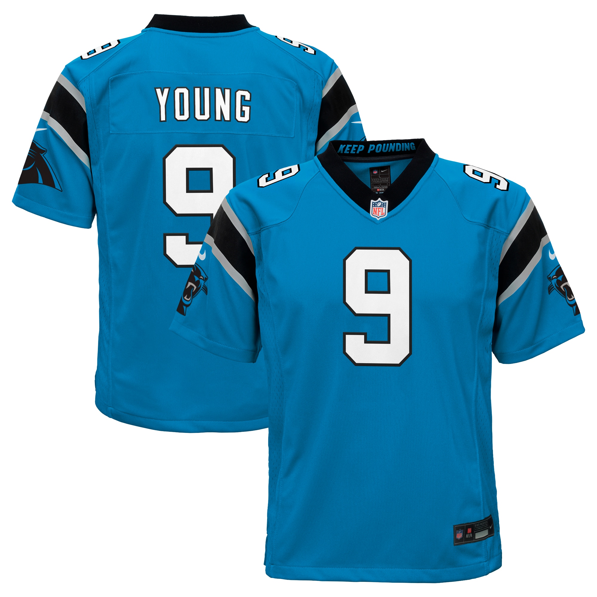 Bryce Young Carolina Panthers  Youth 2023 NFL Draft First Round Pick Alternate Game Jersey - Blue