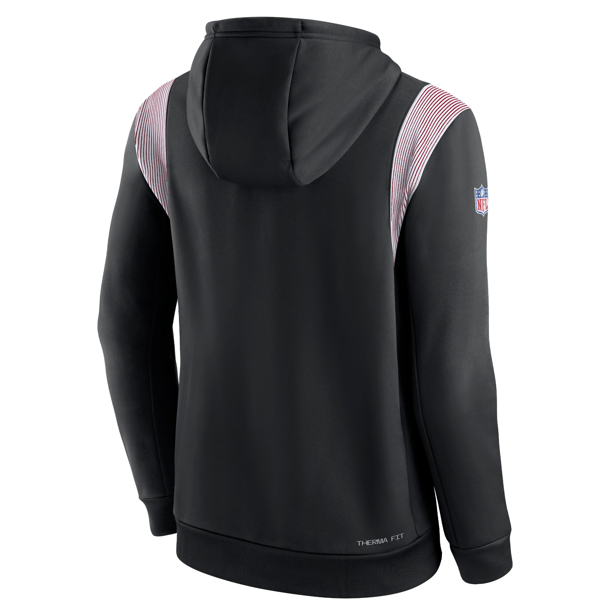 Atlanta Falcons Sideline Athletic Stack Performance Pullover Hoodie - Black