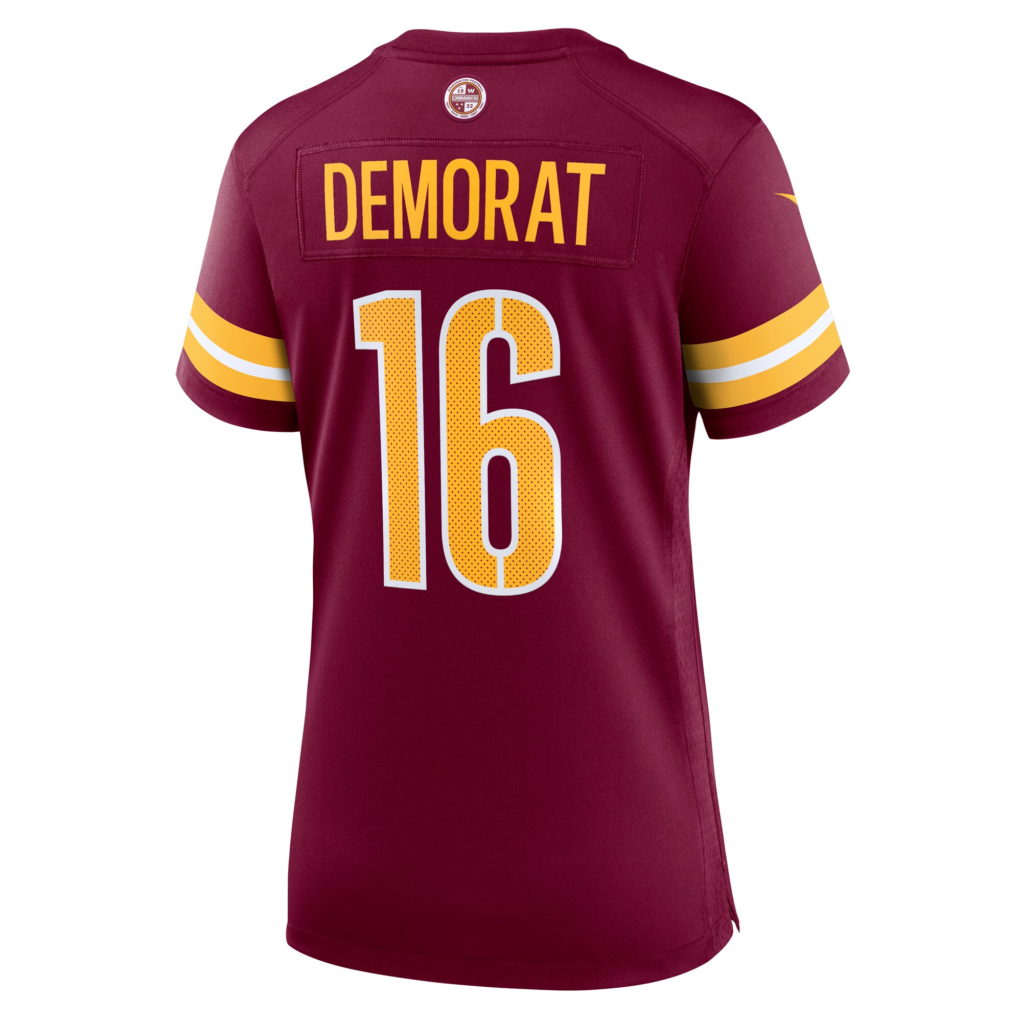Tim Demorat Washington Commanders  Women's Team Game Jersey - Burgundy