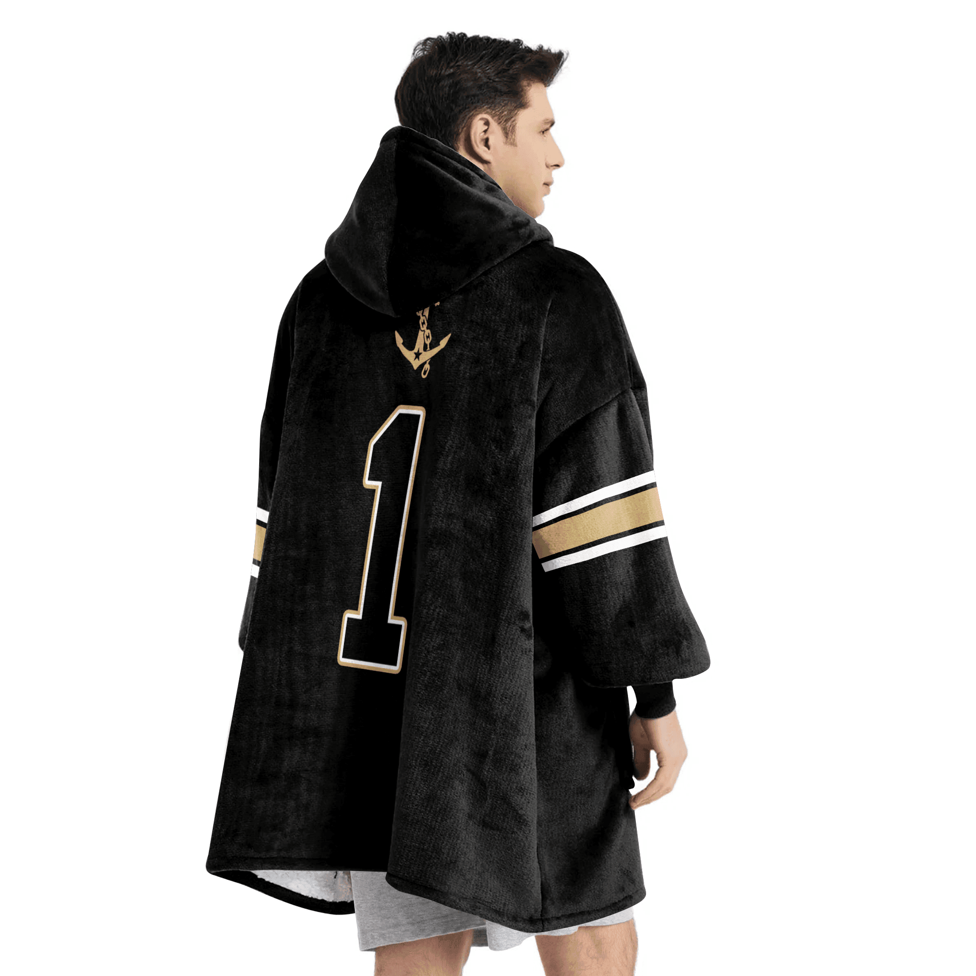 Adult 1 Vanderbilt Football Unisex Blanket Hoodie
