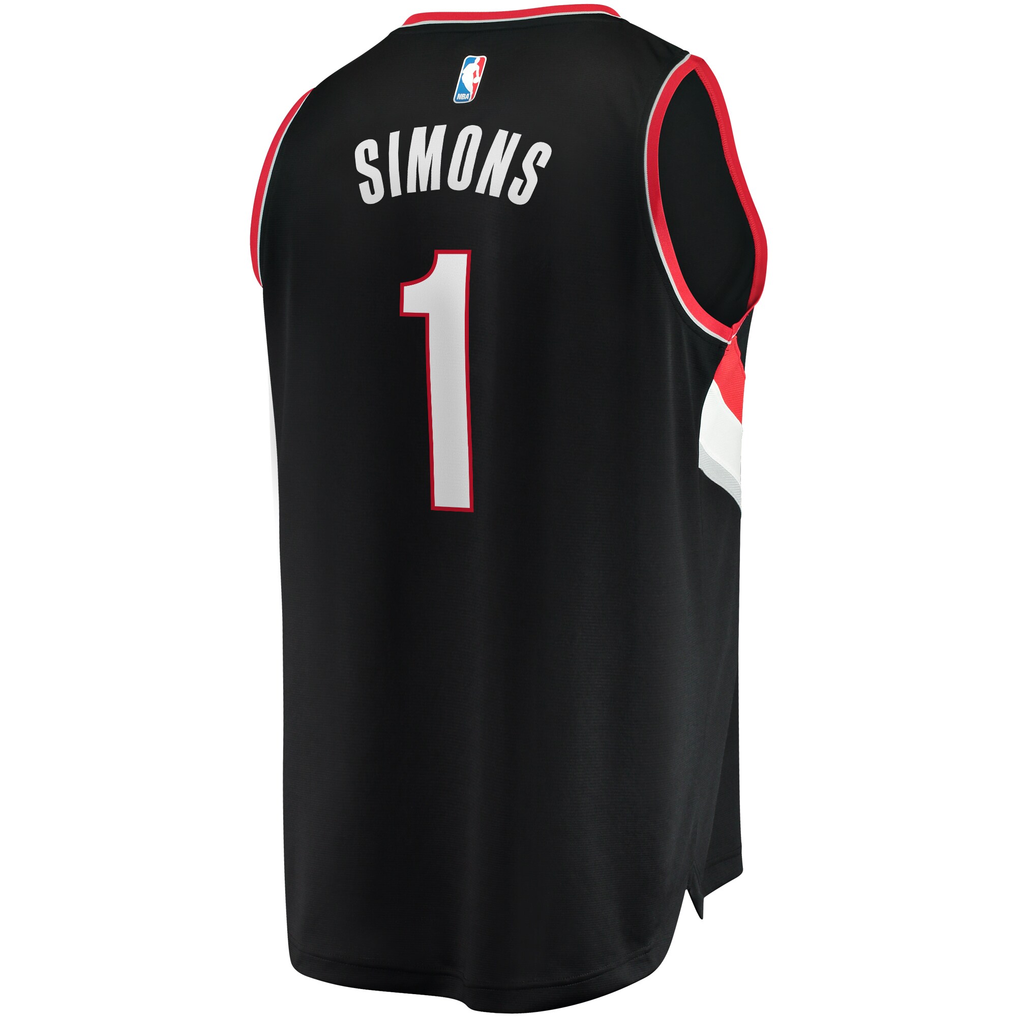 Anfernee Simons Portland Trail Blazers  Fast Break Replica Player Jersey - Icon Edition - Black