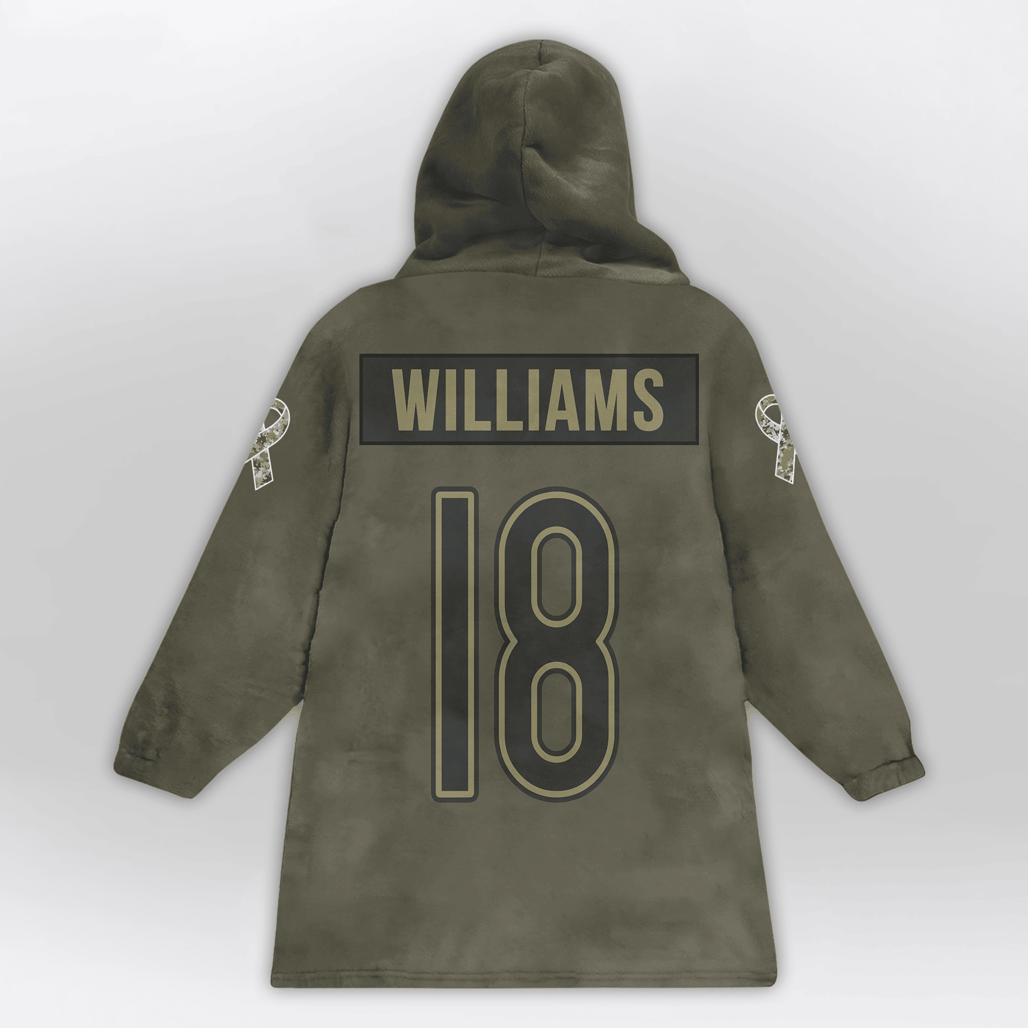 Adult C.W 18 Captain Chicago Football Unisex Blanket Hoodie