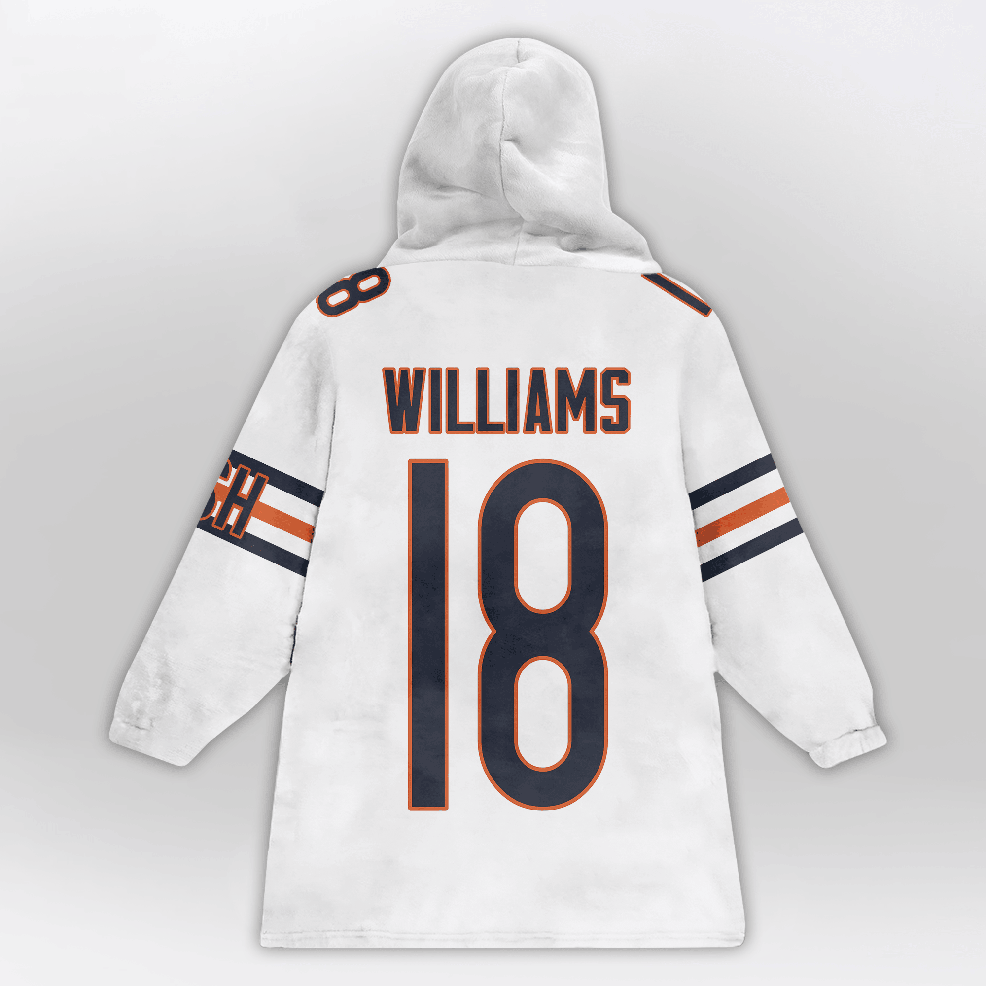 Kid C.W 18 Captain Chicago Football Unisex Blanket Hoodie