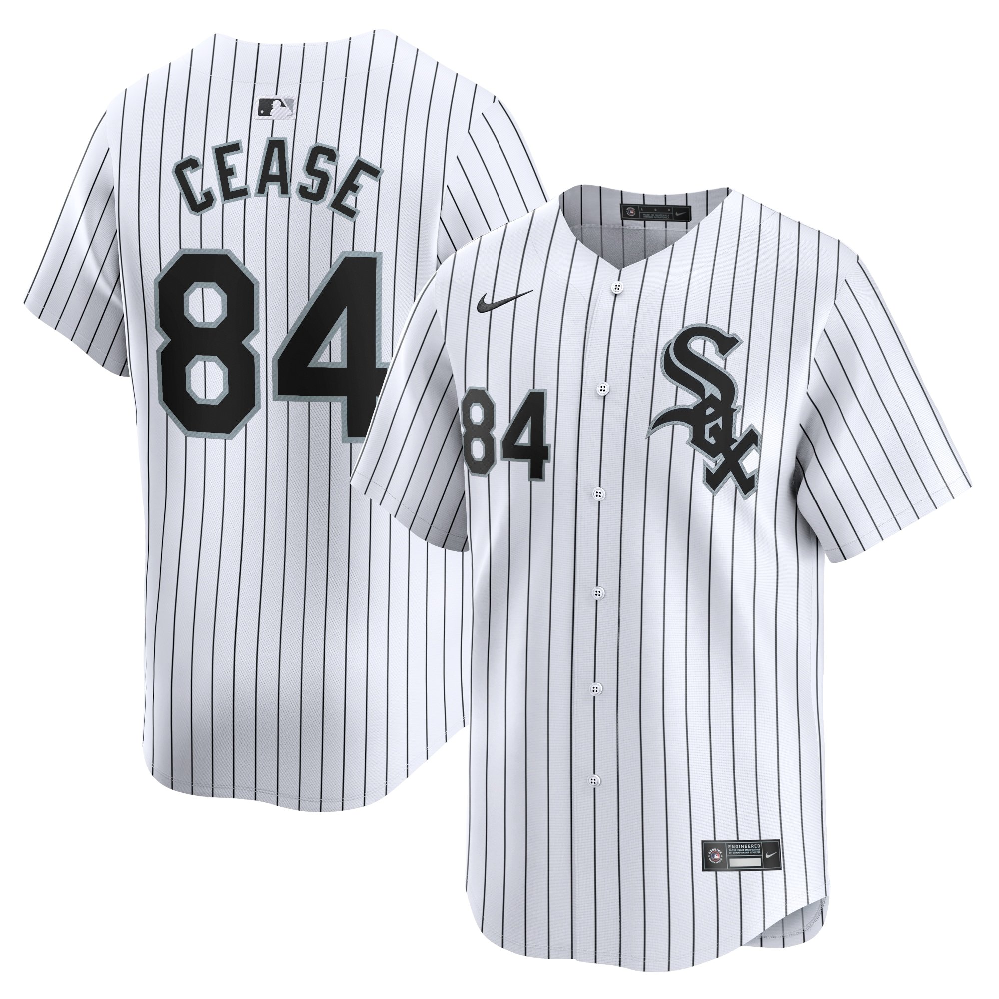 Men's Chicago White Sox Dylan Cease  White Home Limited Player Jersey