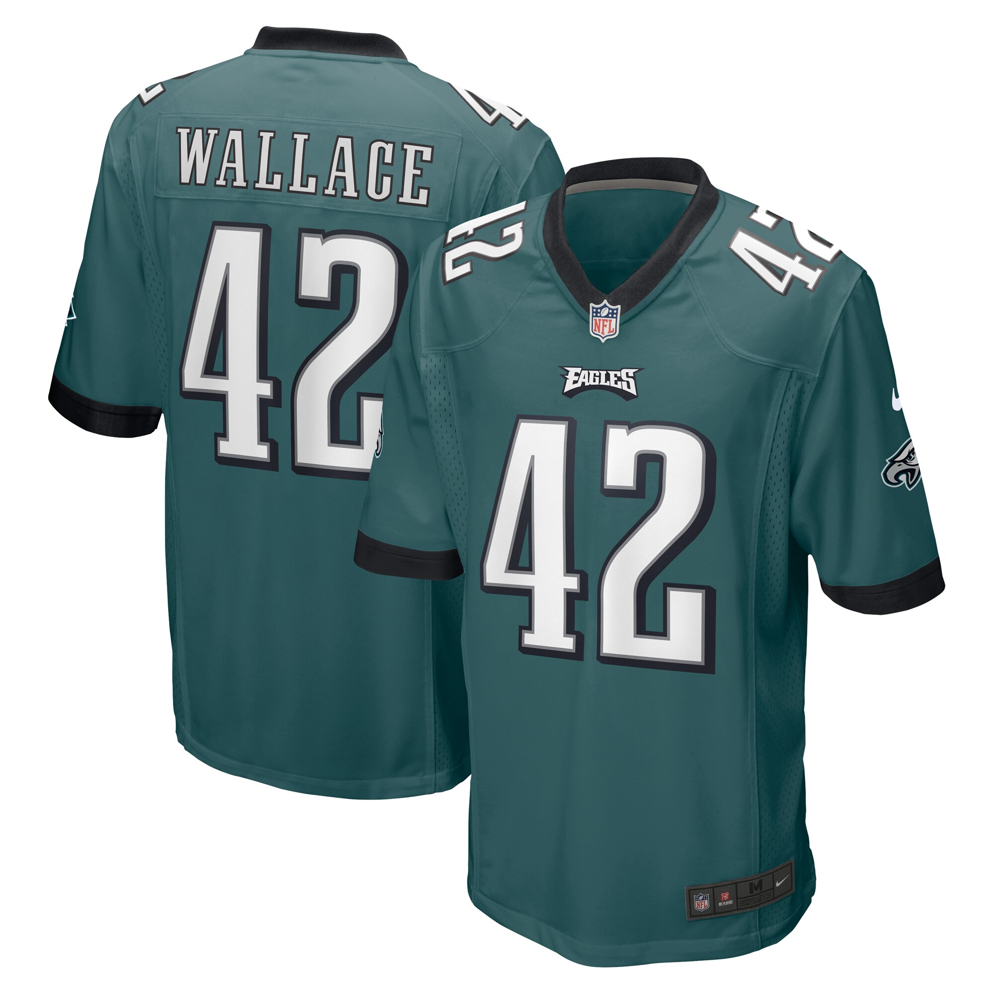 K'Von Wallace Philadelphia Eagles  Game Jersey - Midnight Green