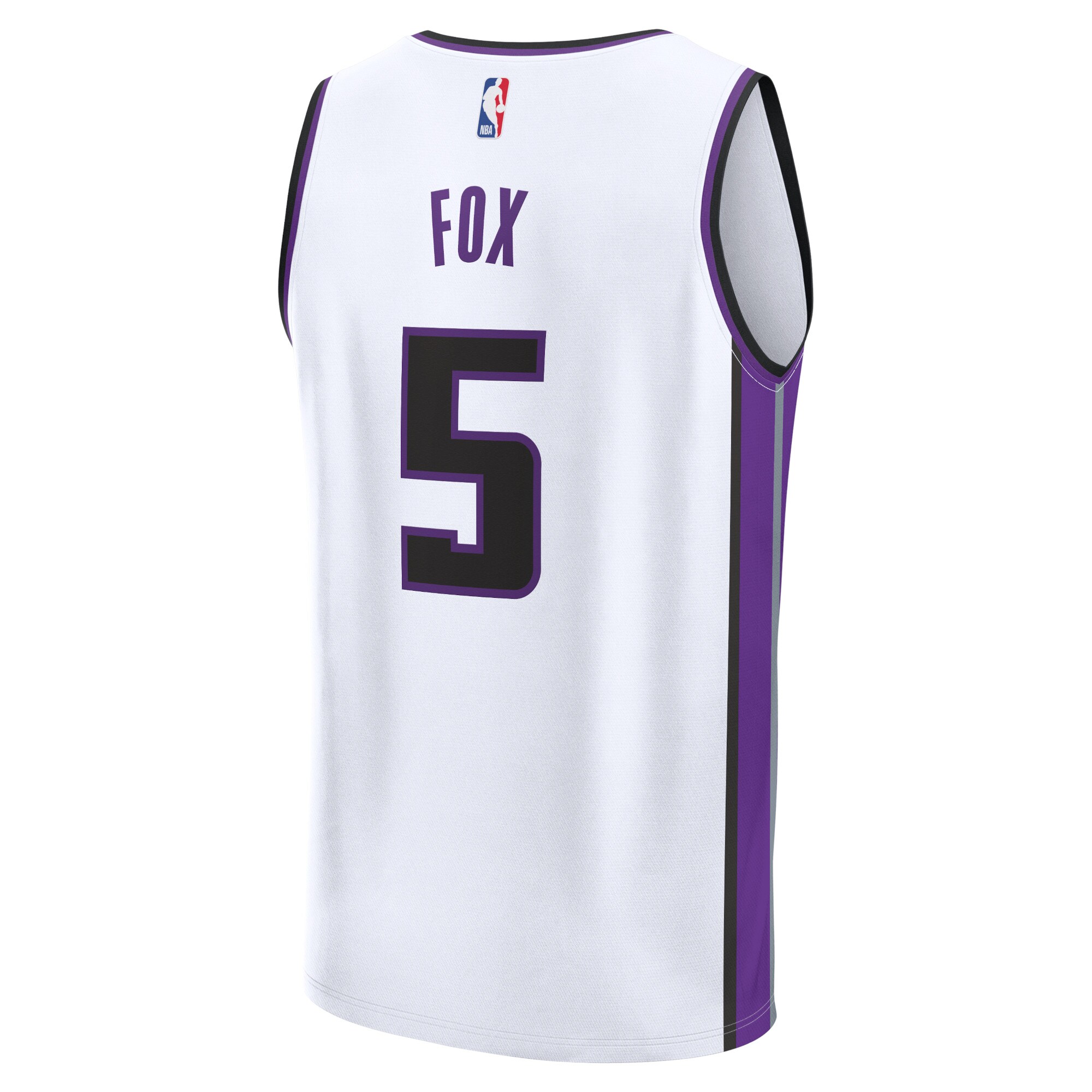 Men's Sacramento Kings De'Aaron Fox  White 2023/24 Fast Break Replica Jersey - Association Edition