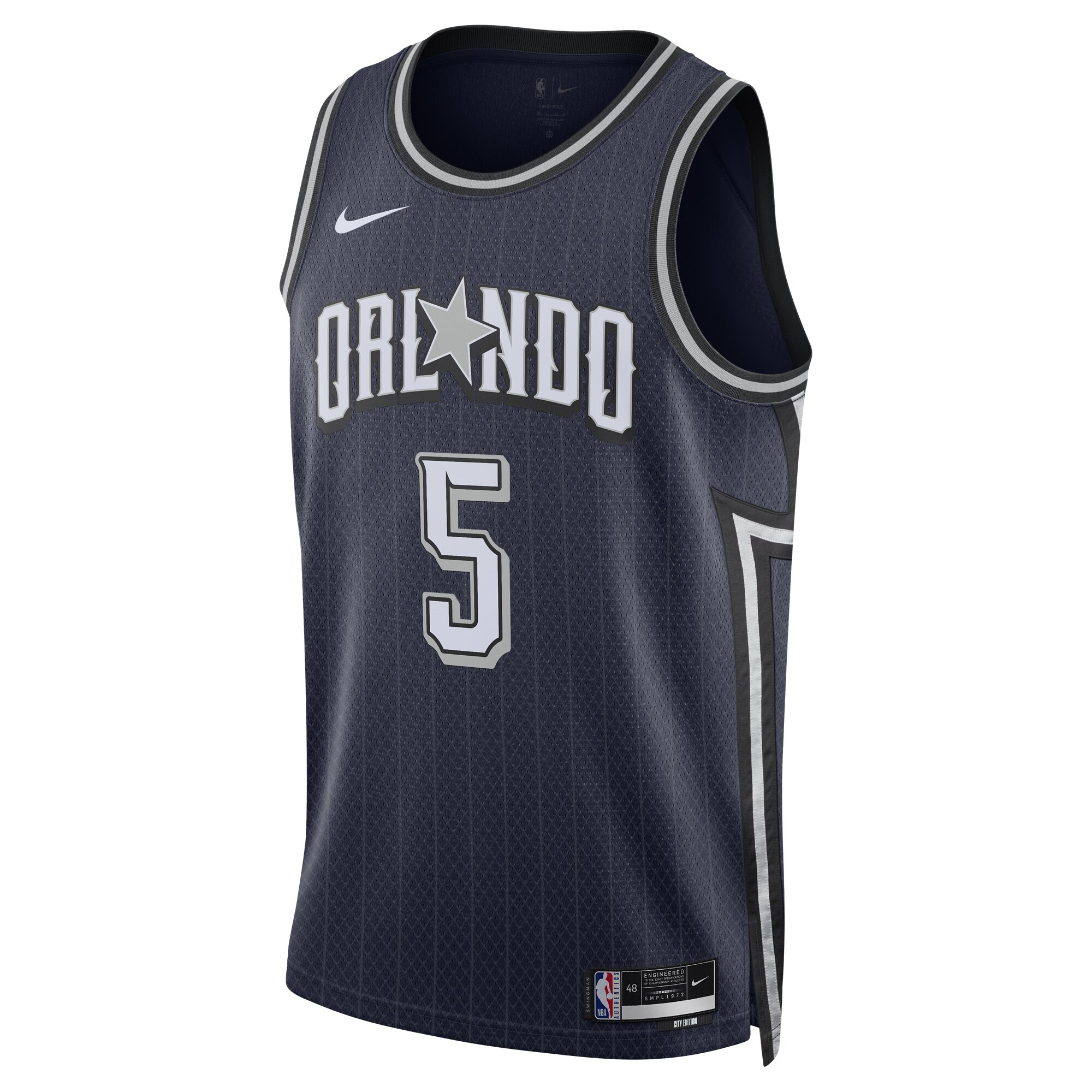 Unisex Orlando Magic Paolo Banchero  Navy 2023/24 Swingman Jersey - City Edition
