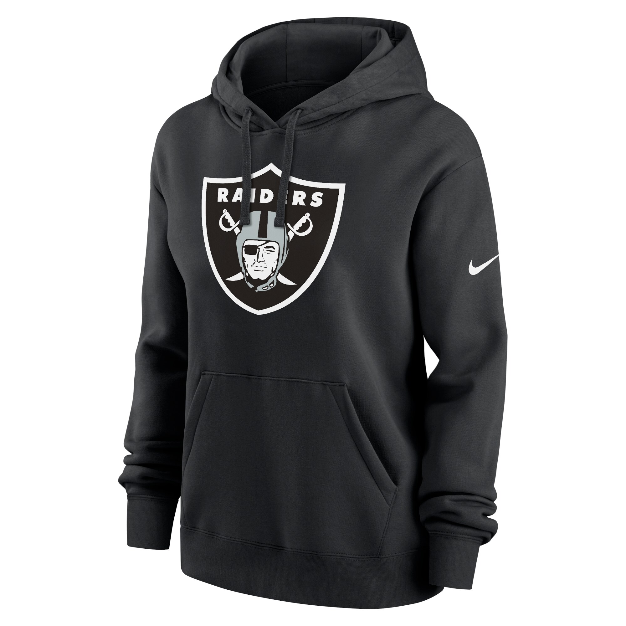 Las Vegas Raiders Women's Club Fleece Pullover Hoodie - Black