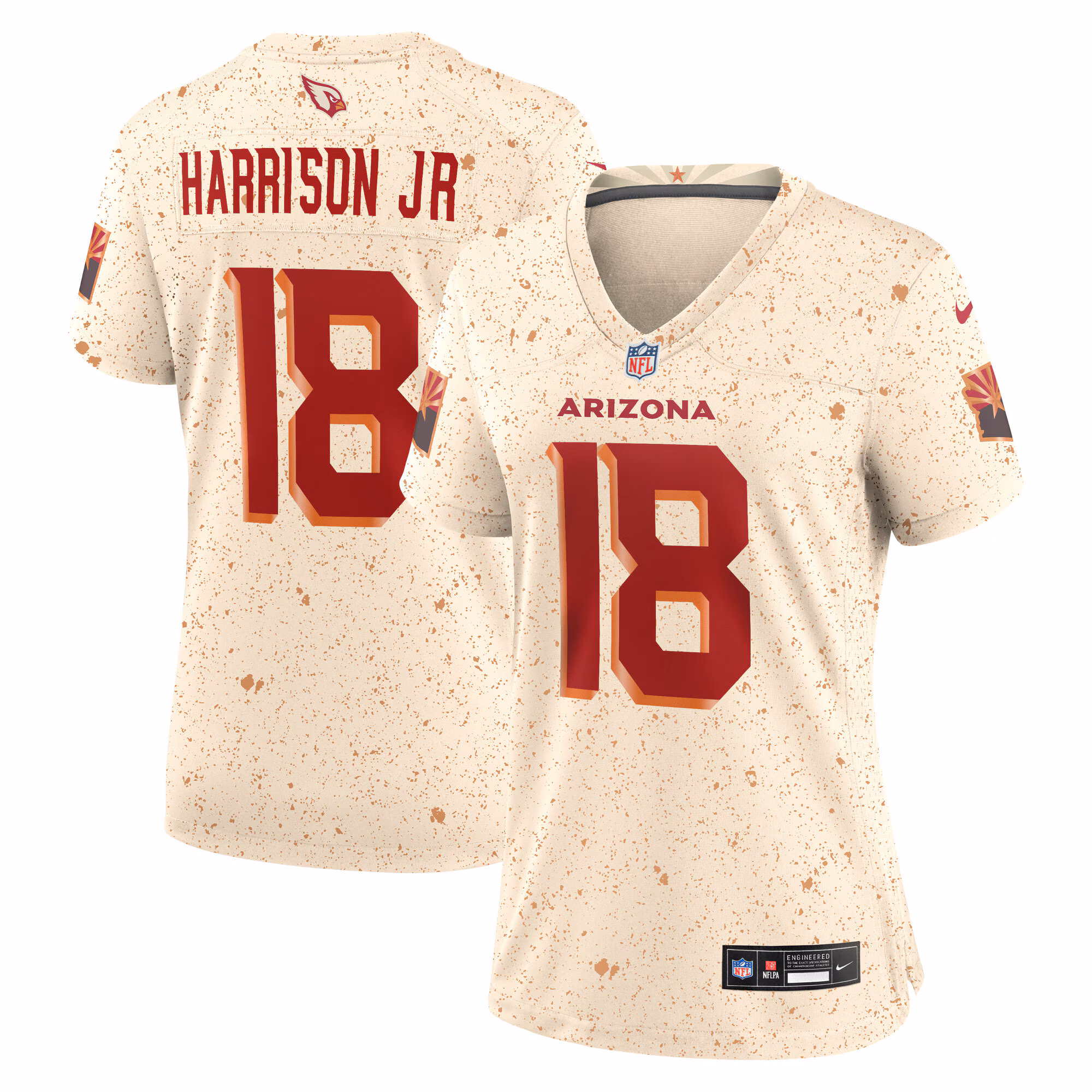 Marvin Harrison Jr. #18 Arizona Cardinals Women's 2025 Rivalries Collection Game Jersey - Natural