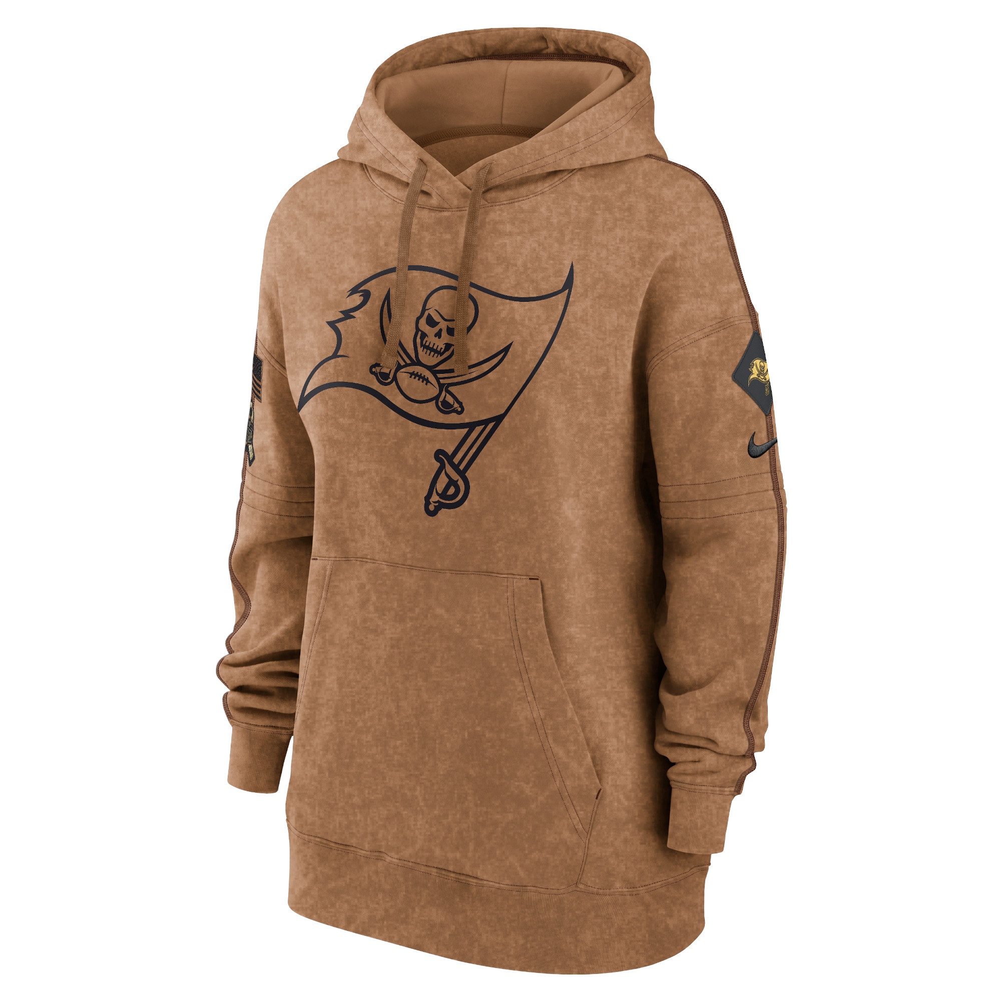 Tampa Bay Buccaneers  Women's 2023 Salute to Service Pullover Hoodie - Brown