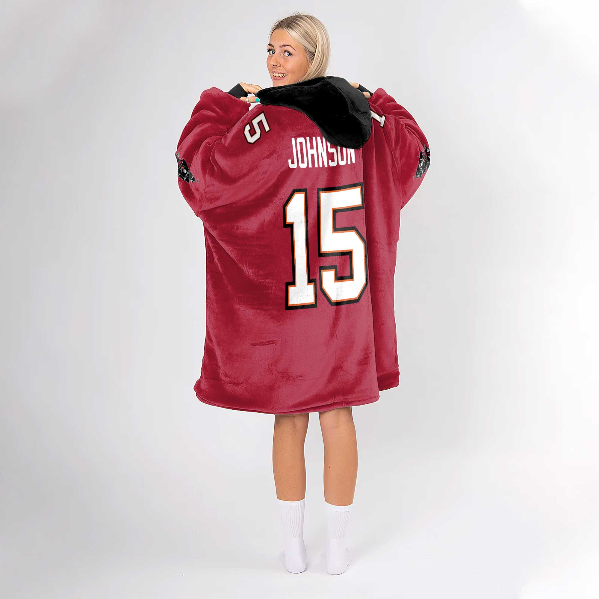 Adult T.J 15 Tampa Bay Football Unisex Blanket Hoodie