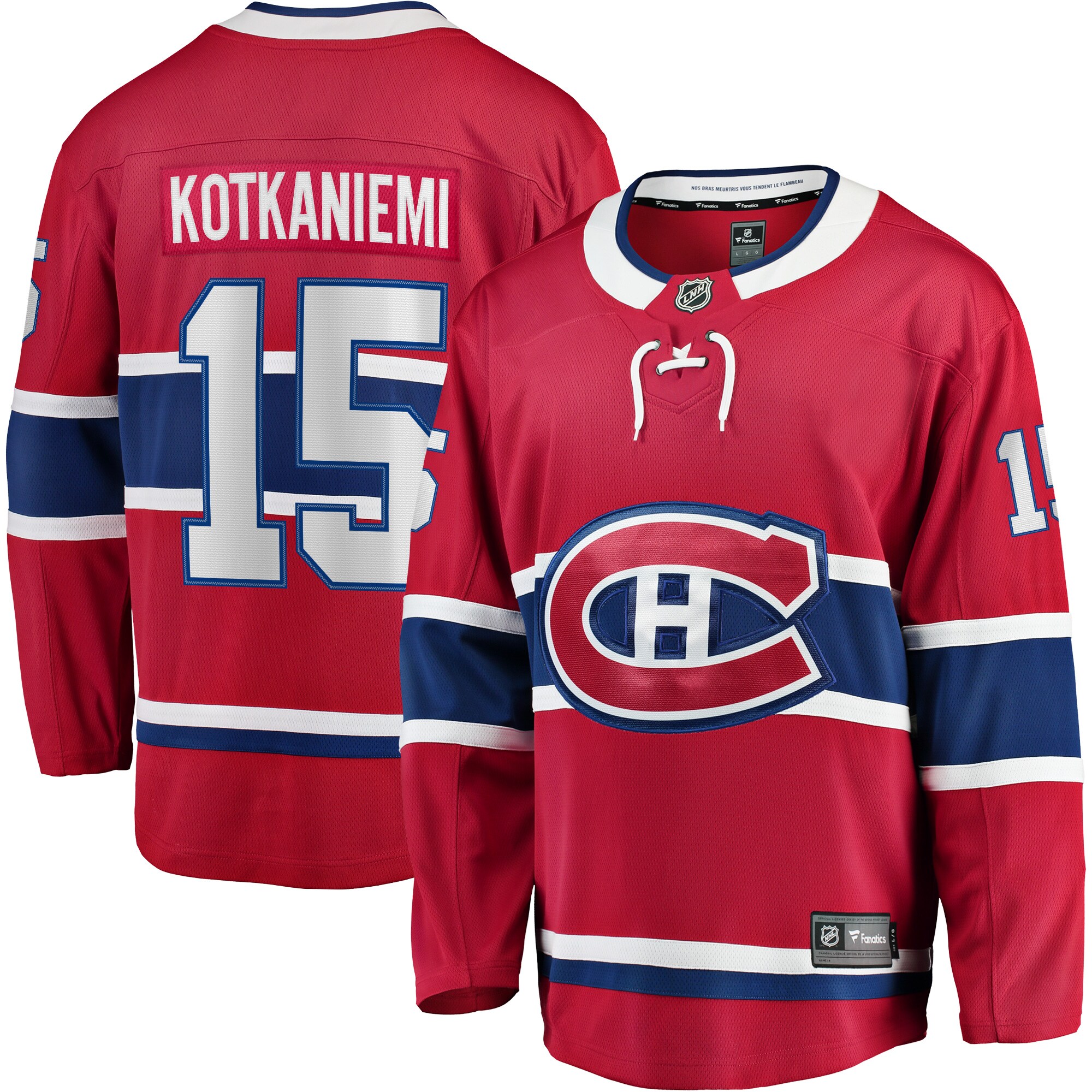 Jesperi Kotkaniemi Montreal Canadiens Home Breakaway Player Jersey - Red