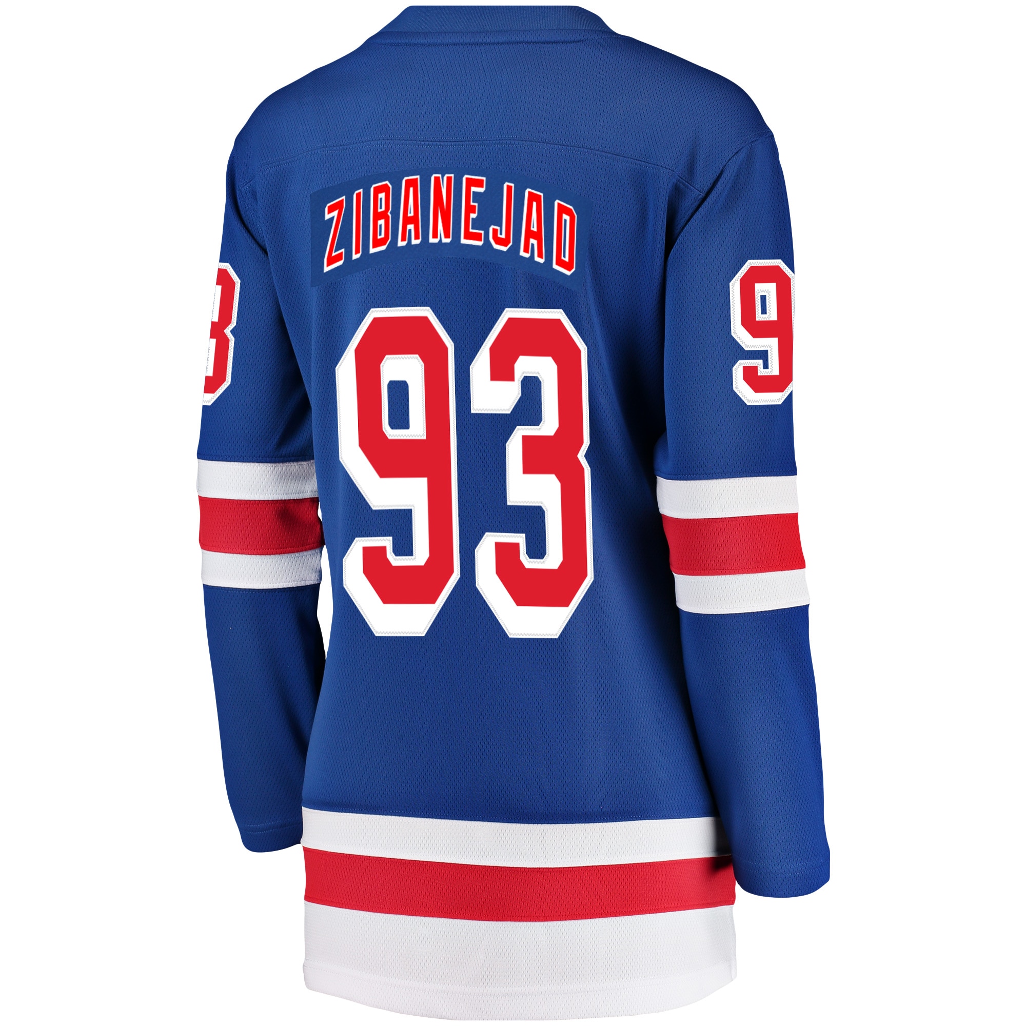 Mika Zibanejad New York Rangers Women's Breakaway Player Jersey - Blue