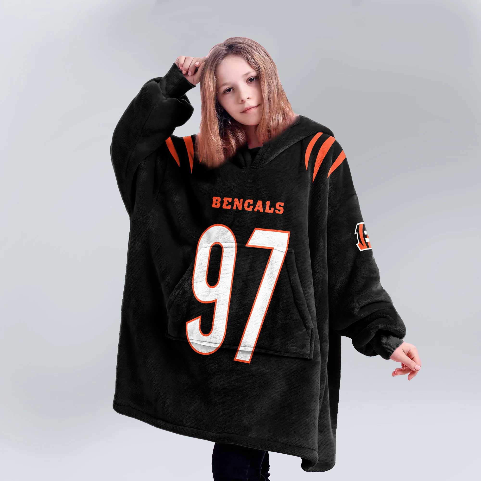 Kid 97 Cincinnati Football Unisex Blanket Hoodie