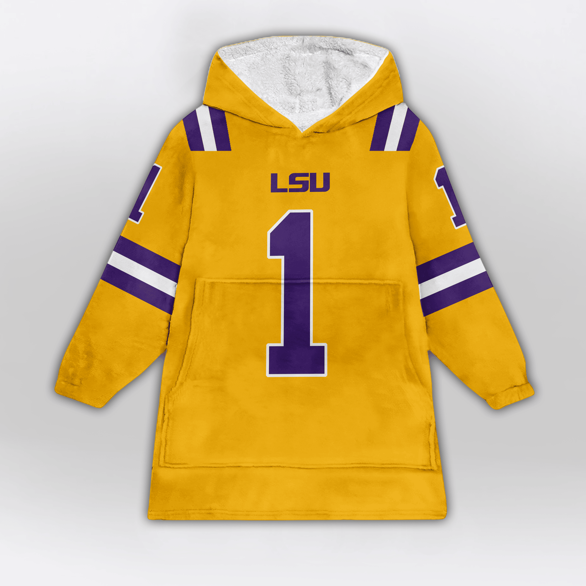 Kid #1 LSU Football Unisex Blanket Hoodie