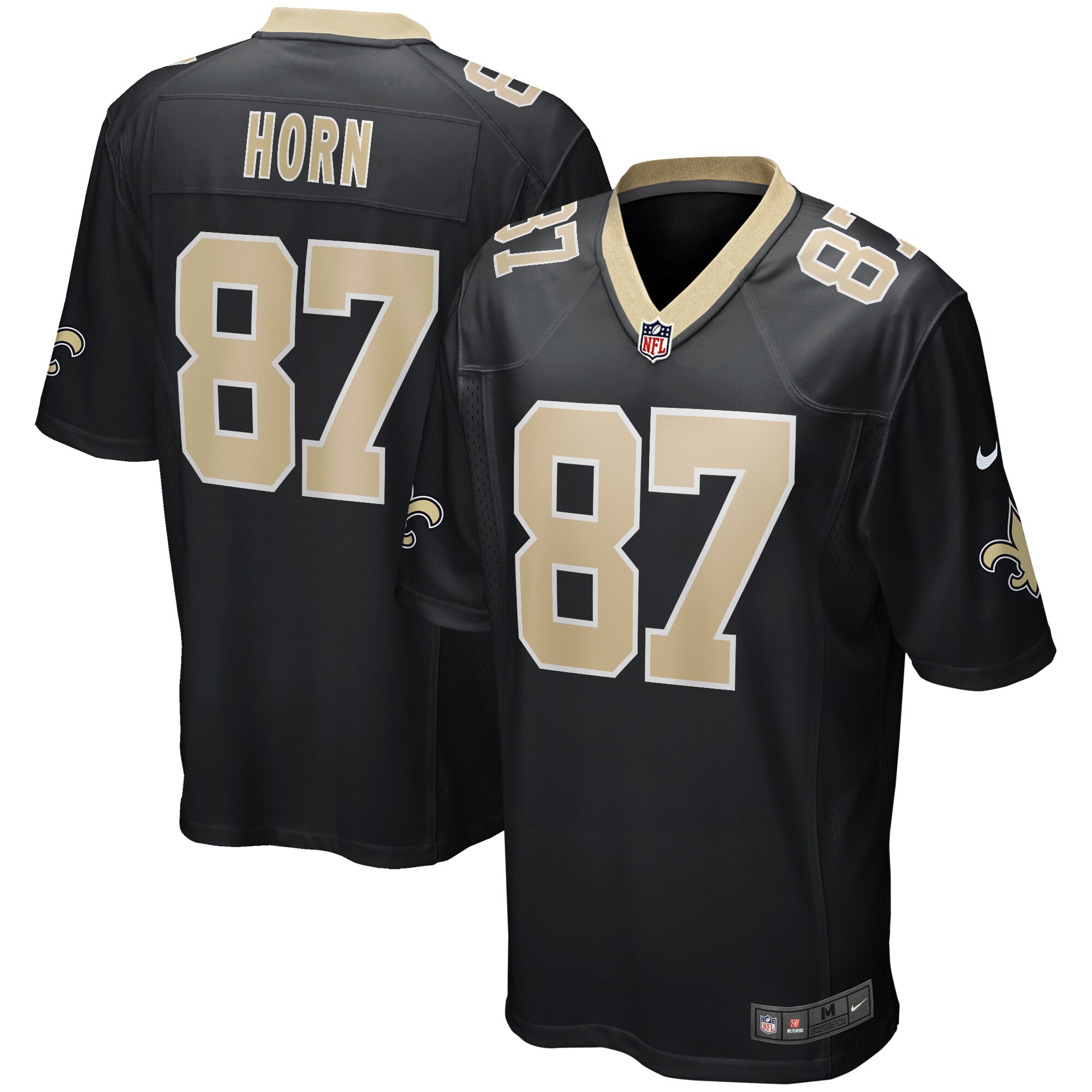 Joe Horn New Orleans Saints Game Retired Player Jersey - Black