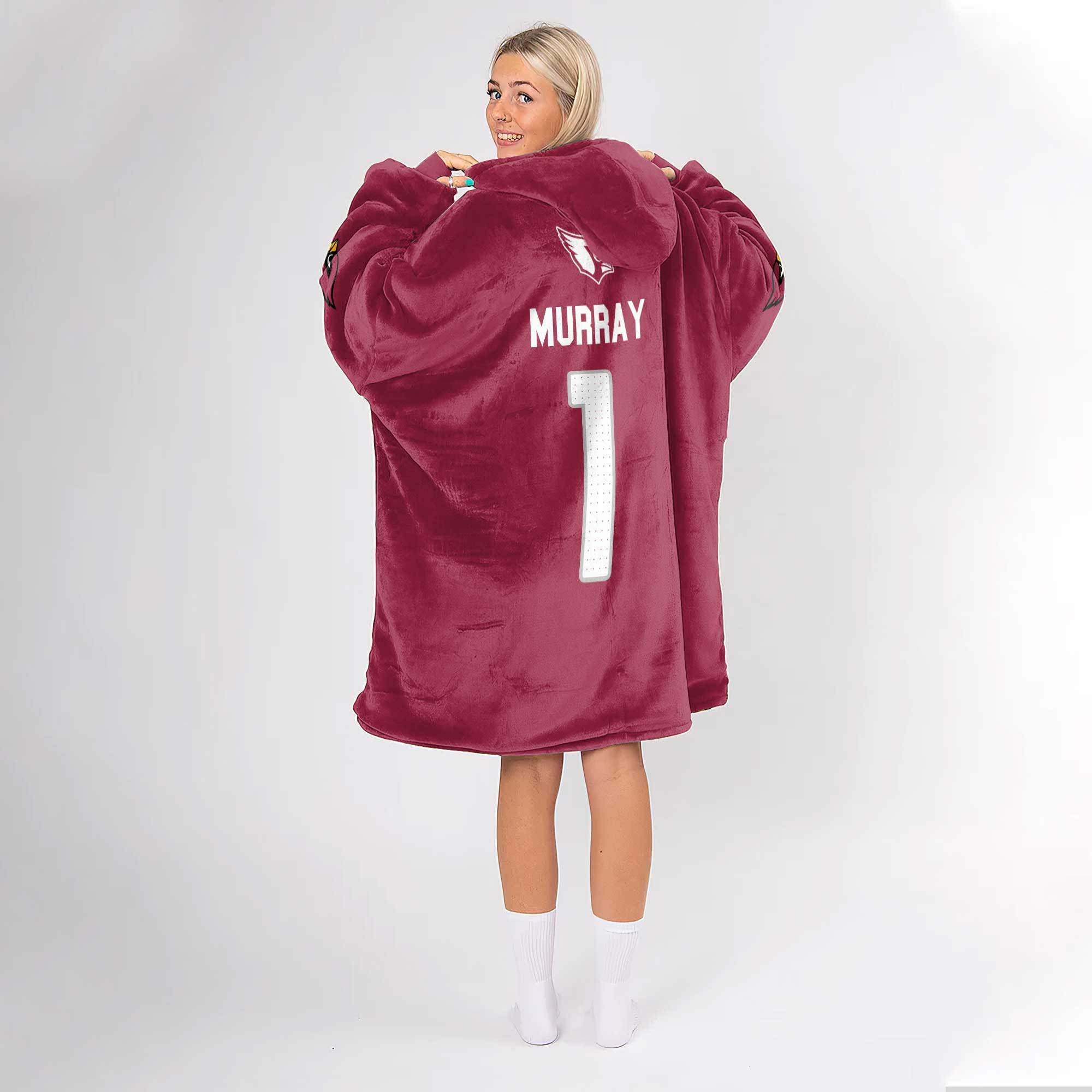 Adult 1 Arizona Football Unisex Blanket Hoodie