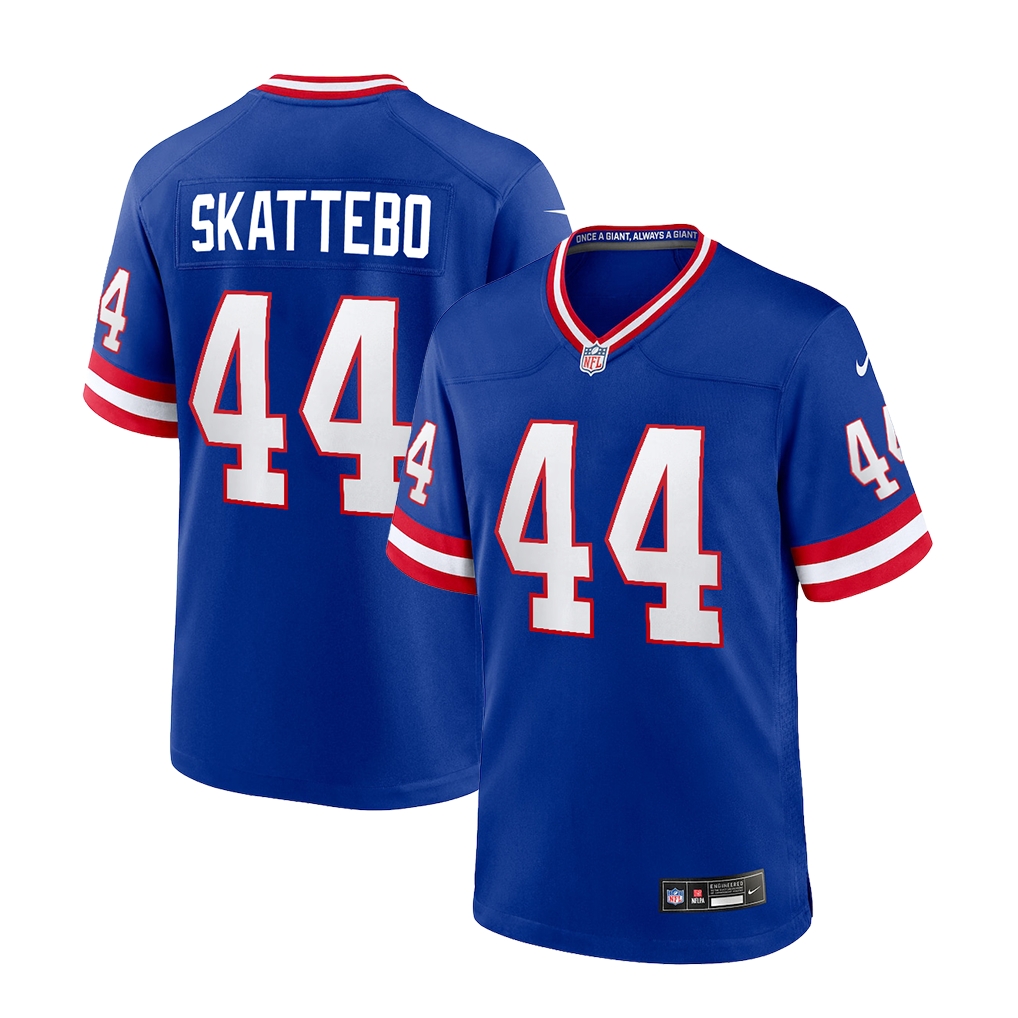 Cam Skattebo #44 New York Giants Alternate 2 Classic Game Jersey - Royal
