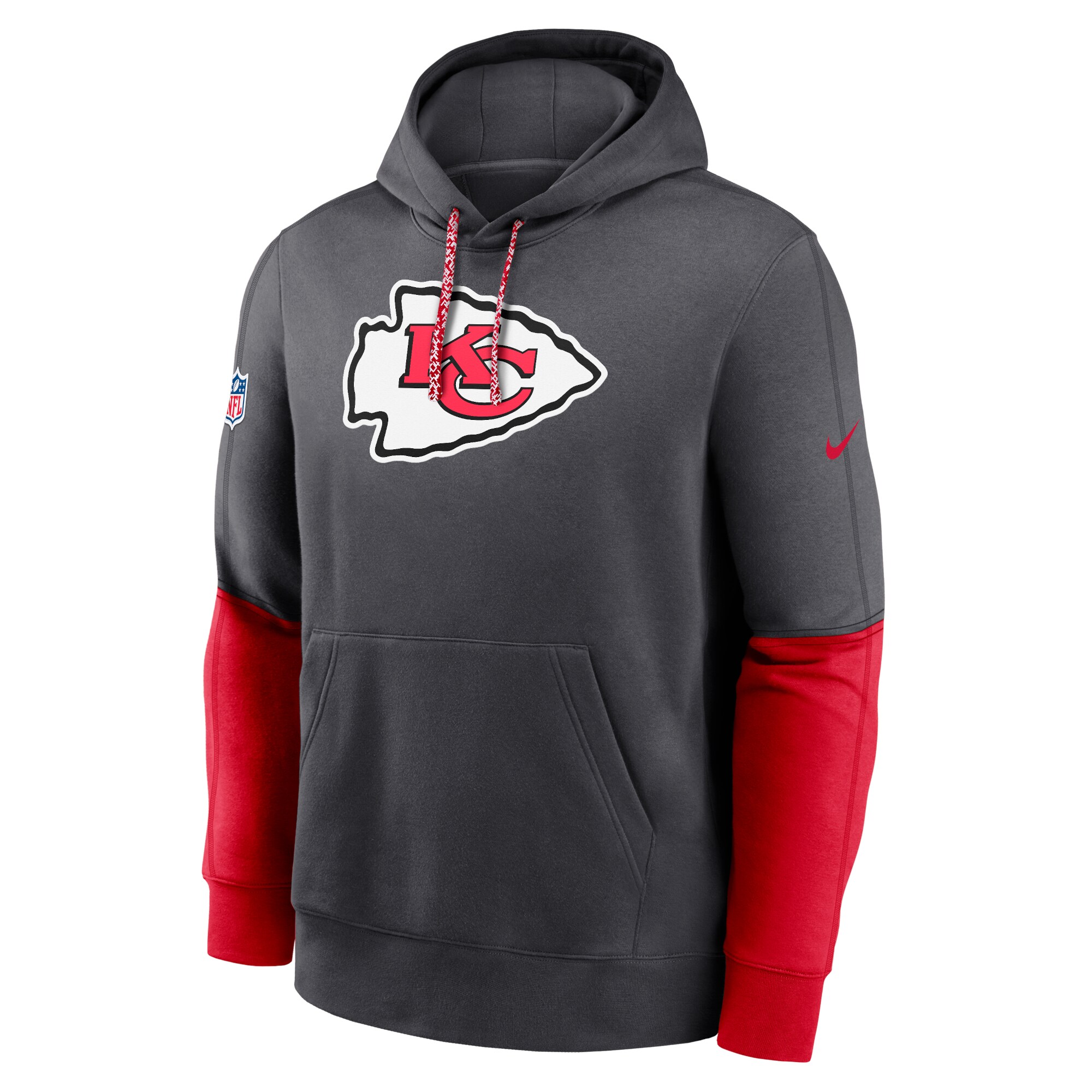 Kansas City Chiefs 2024 Sideline Club Pullover Hoodie - Red