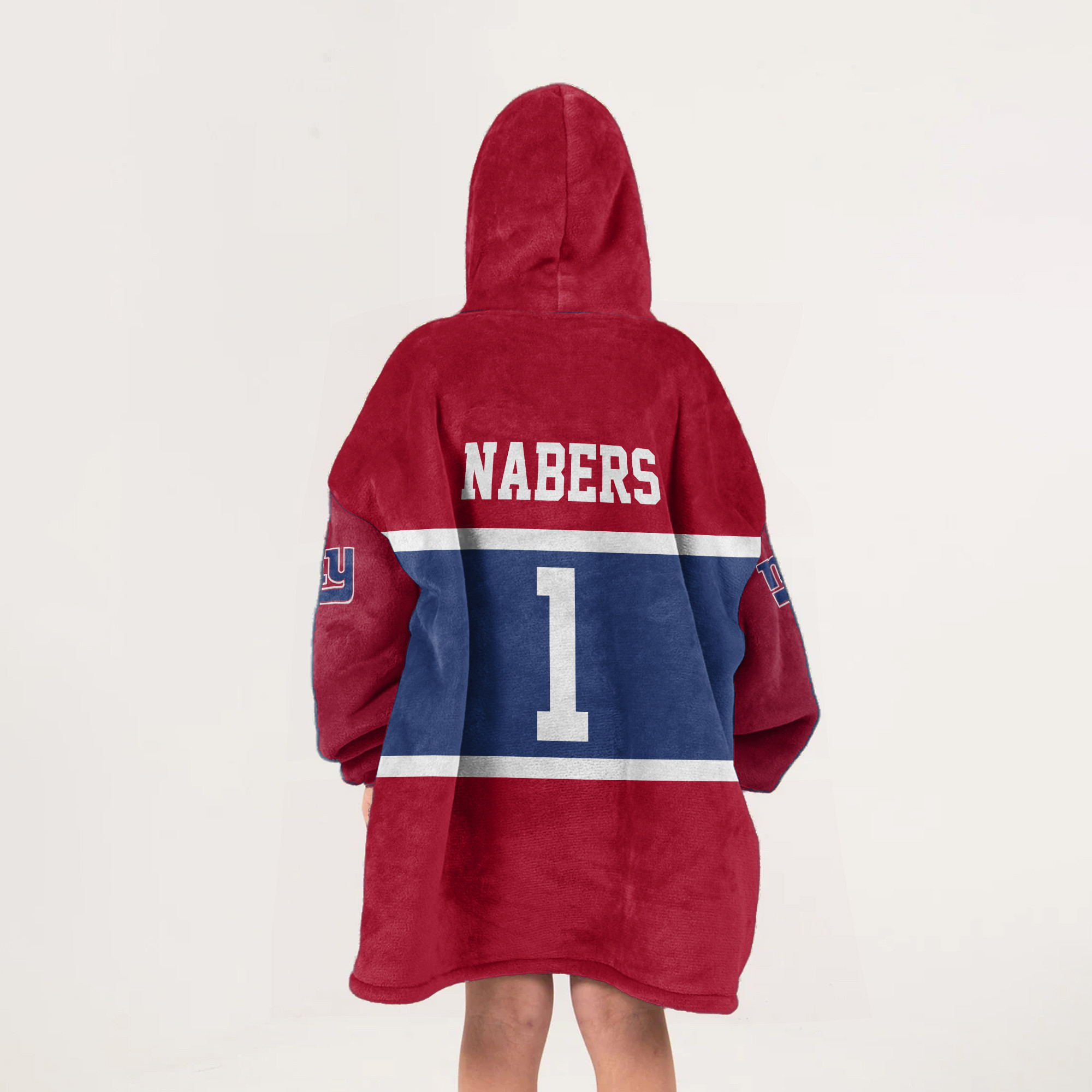 Adult MN 1 New York G Football Unisex Blanket Hoodie