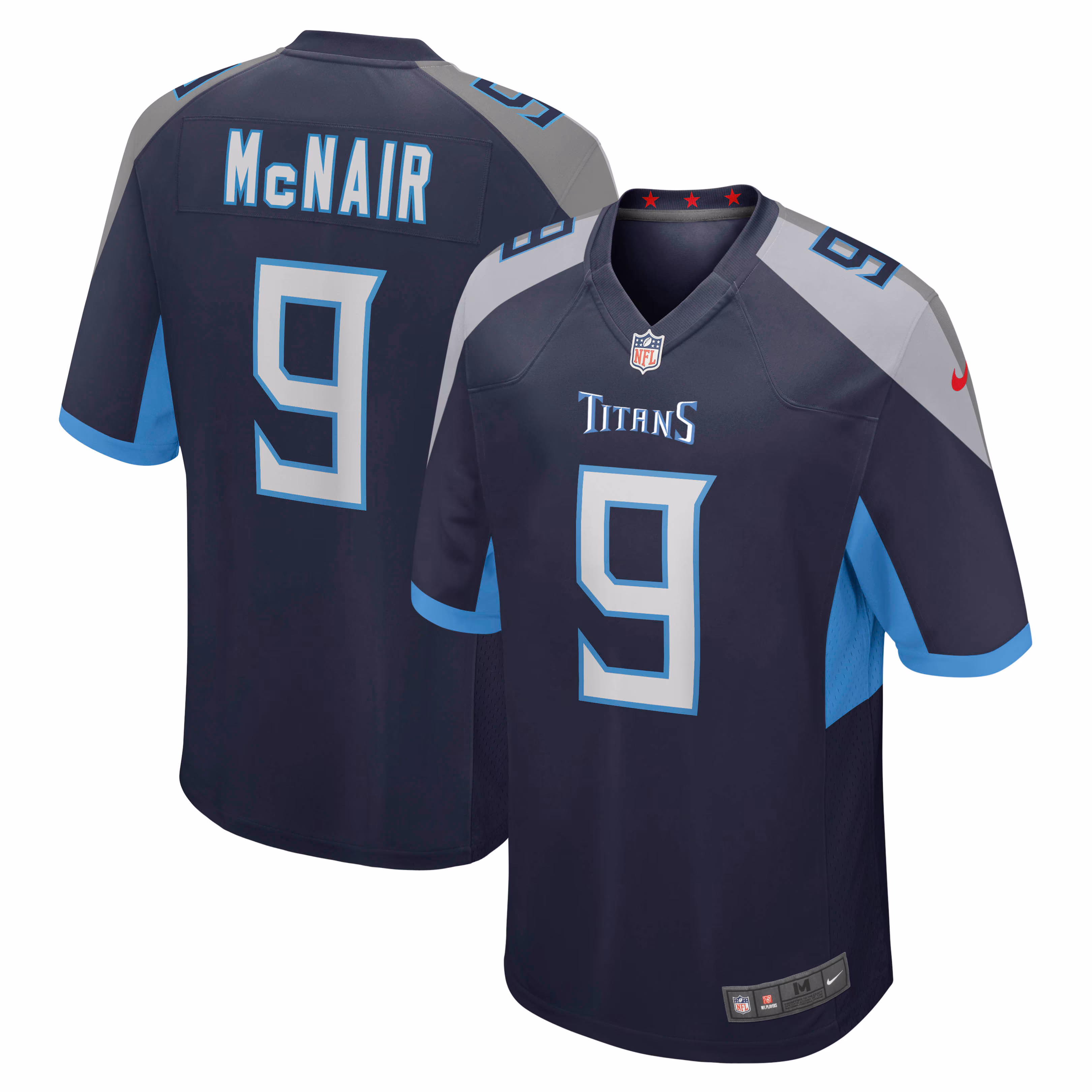 Steve McNair Tennessee Titans Game Retired Player Jersey - Navy