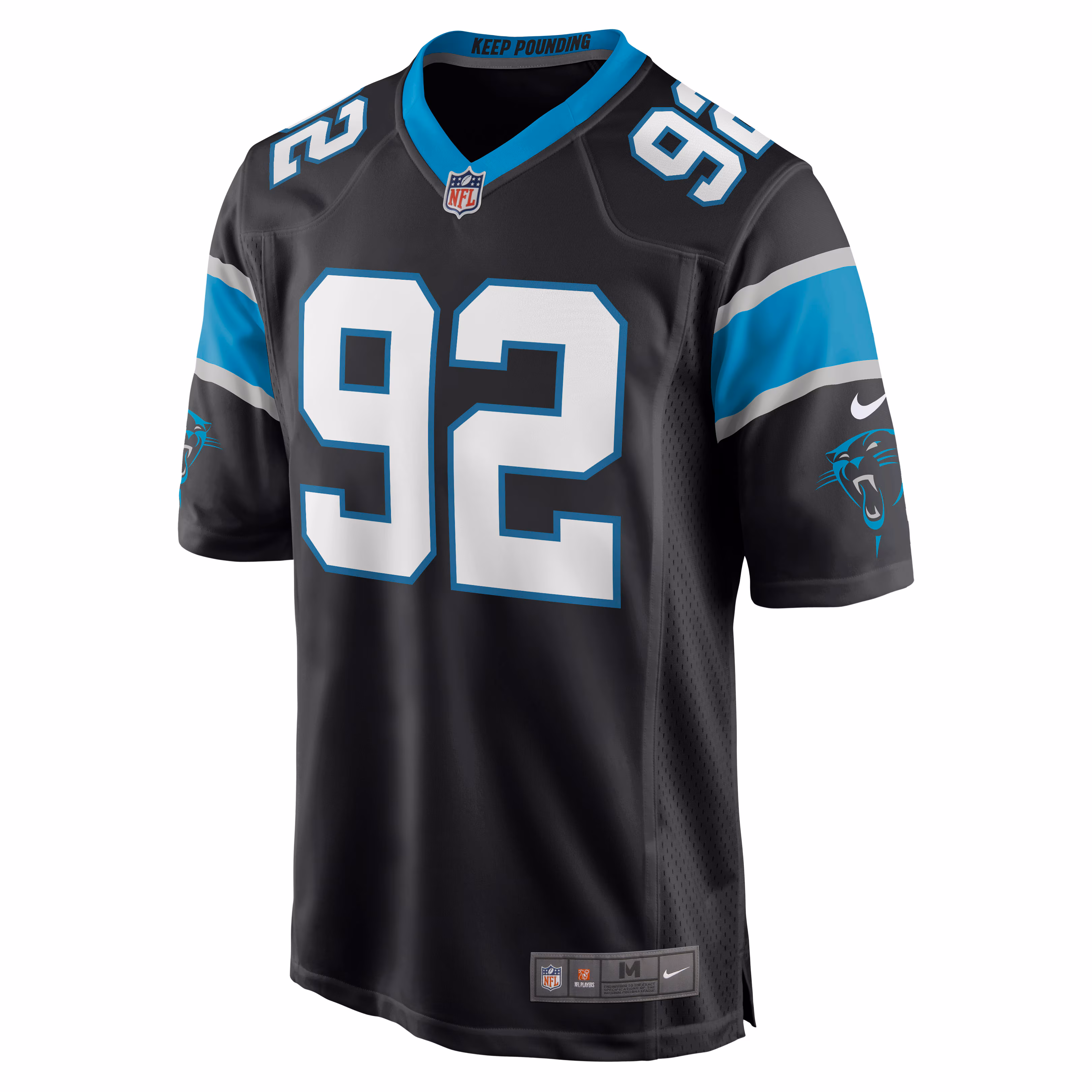 Zach Kerr Carolina Panthers Game Jersey - Black