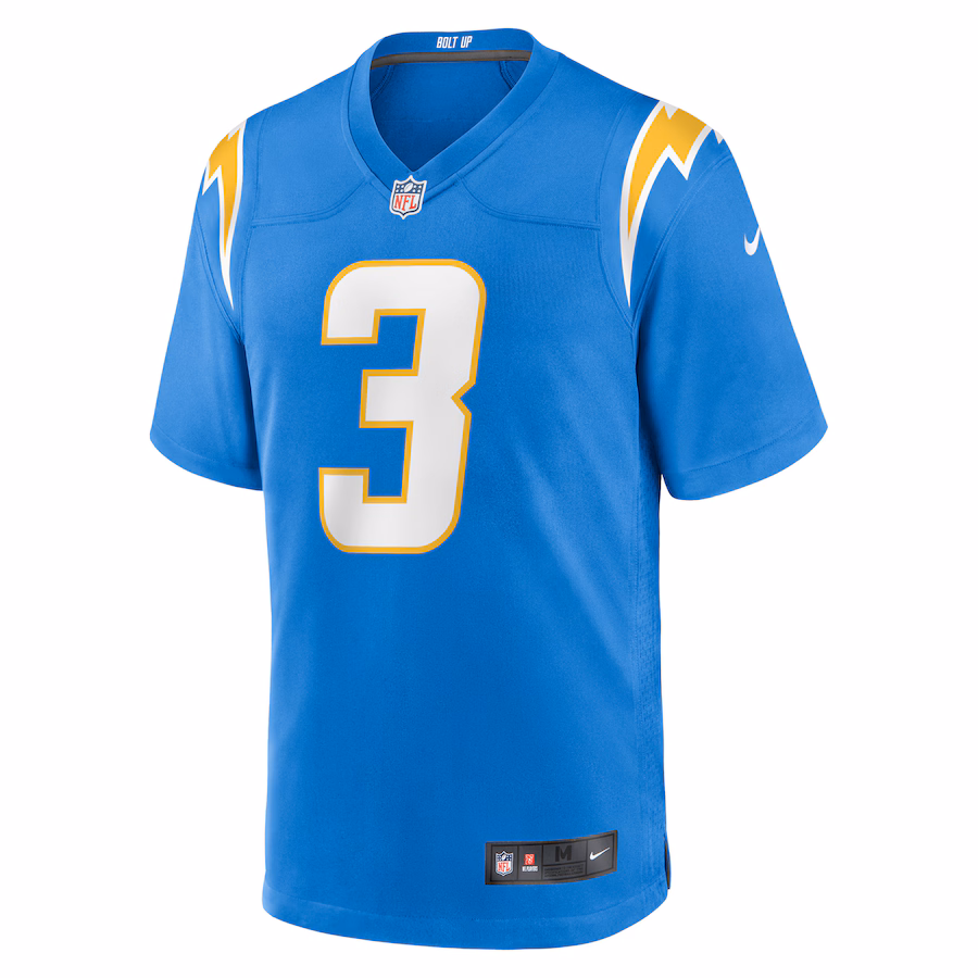 Men's Derwin James Jr. #3 Powder Blue Los Angeles Chargers Game Jersey