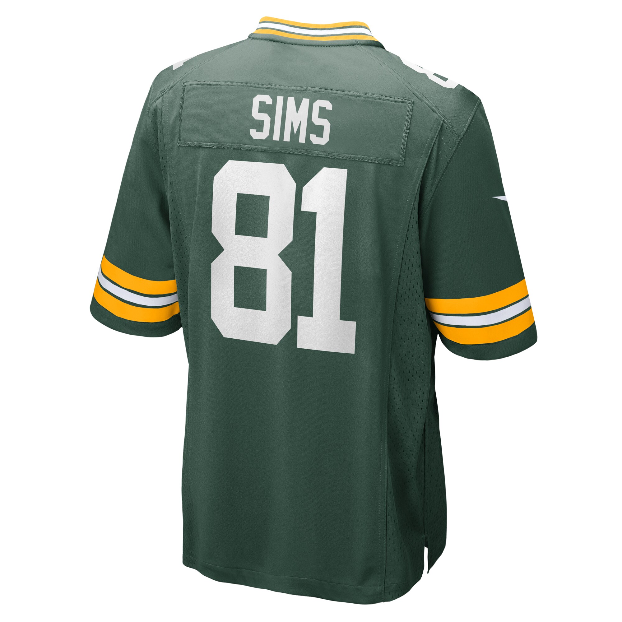 Ben Sims Green Bay Packers Team Game Jersey -  Green