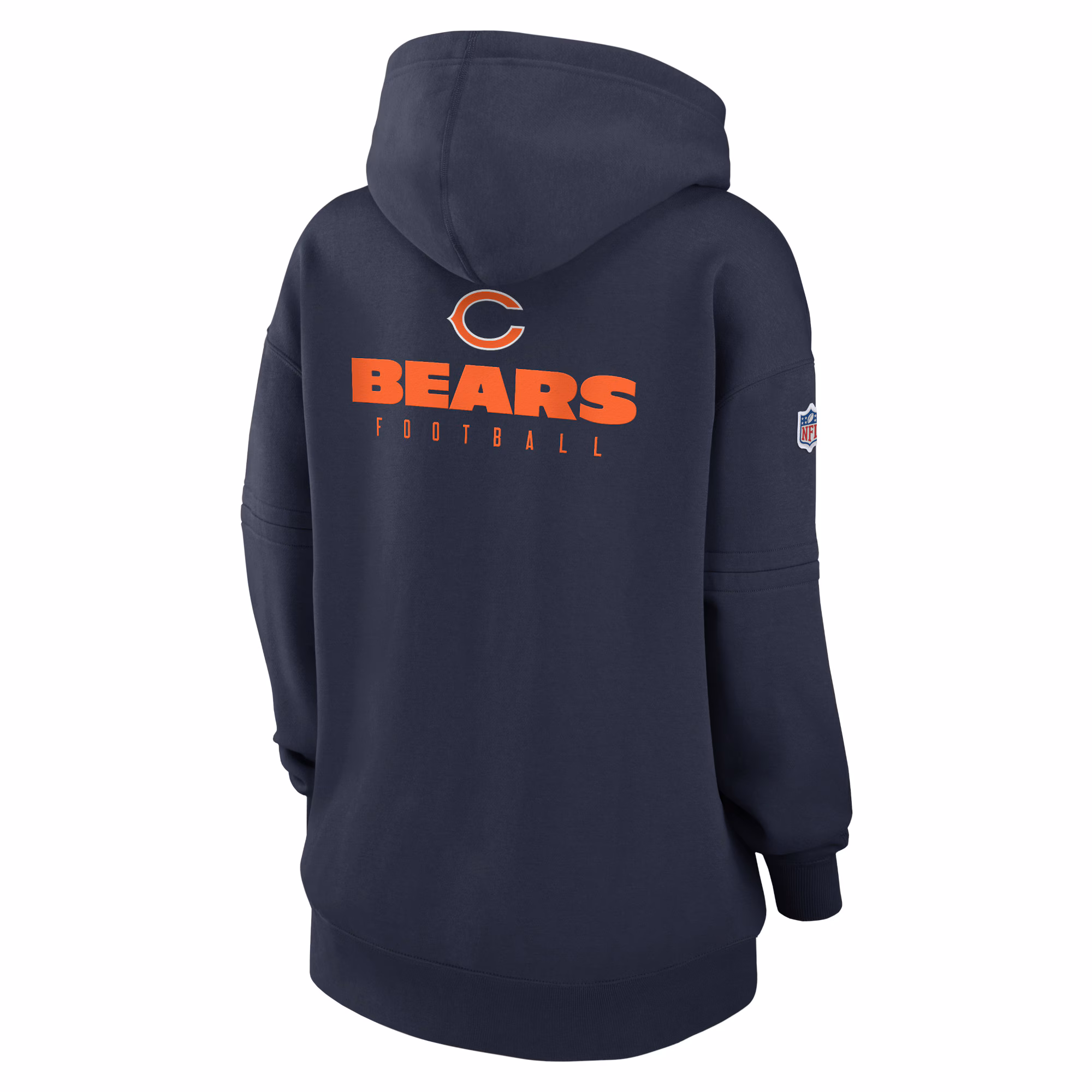 Chicago Bears Women's 2023 Sideline Club Fleece Pullover Hoodie - Navy