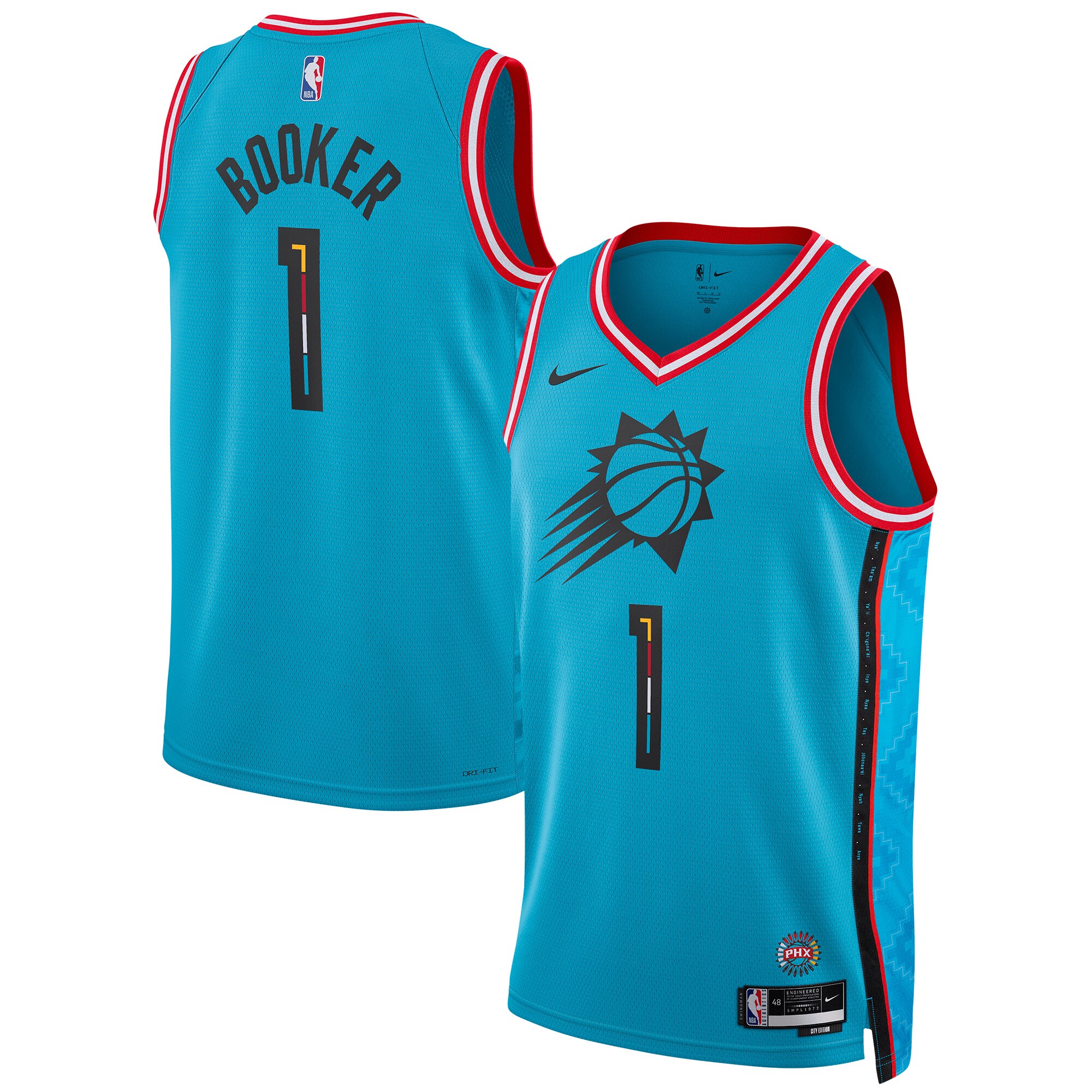 Devin Booker Phoenix Suns Unisex 2022/23 Swingman Jersey - City Edition - Turquoise