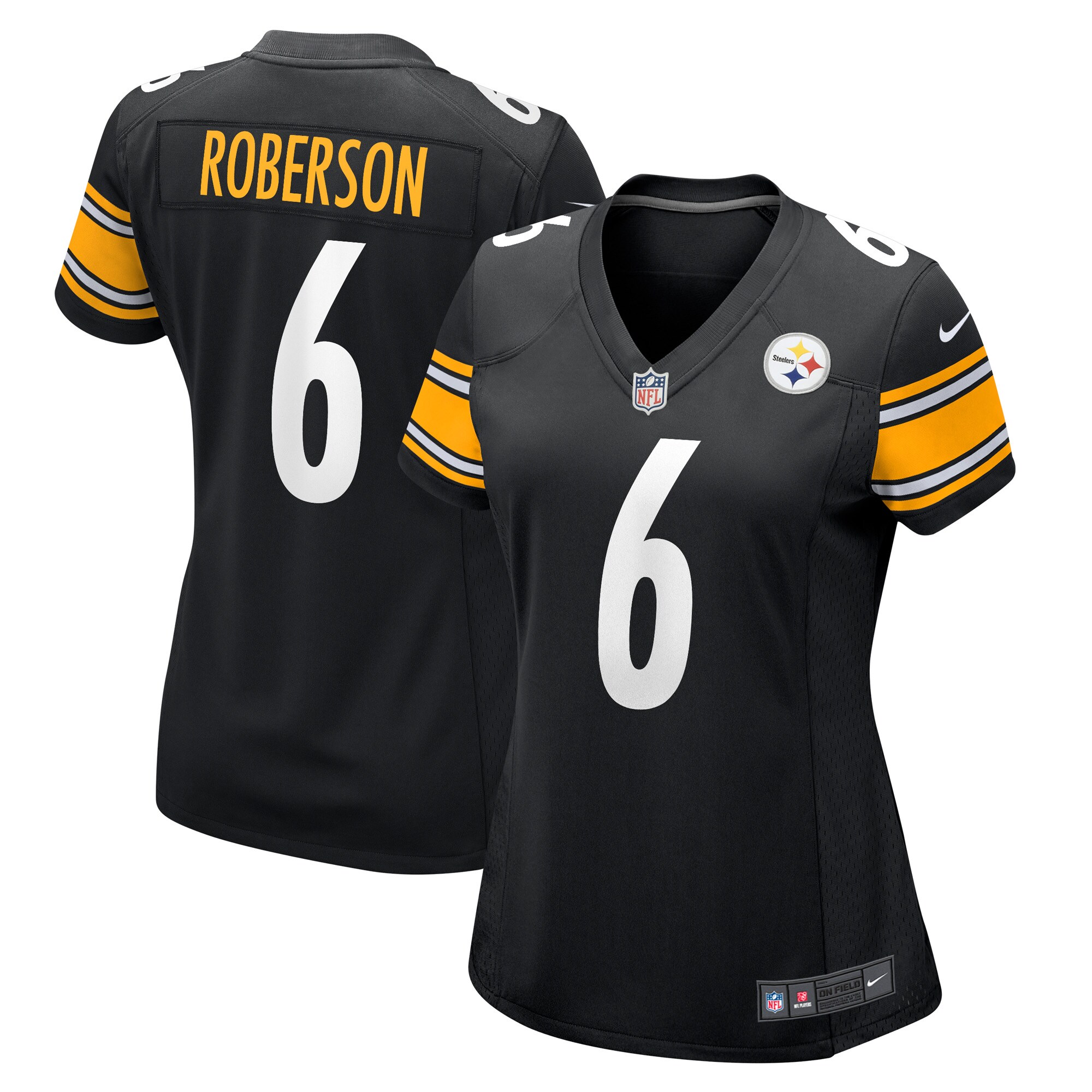 Jaquarii Roberson Pittsburgh Steelers  Women's Game Player Jersey - Black