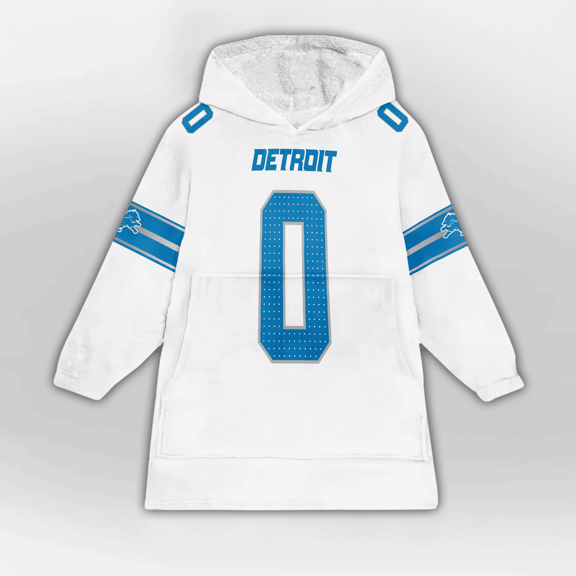 Kid 0 Detroit Football Unisex Blanket Hoodie