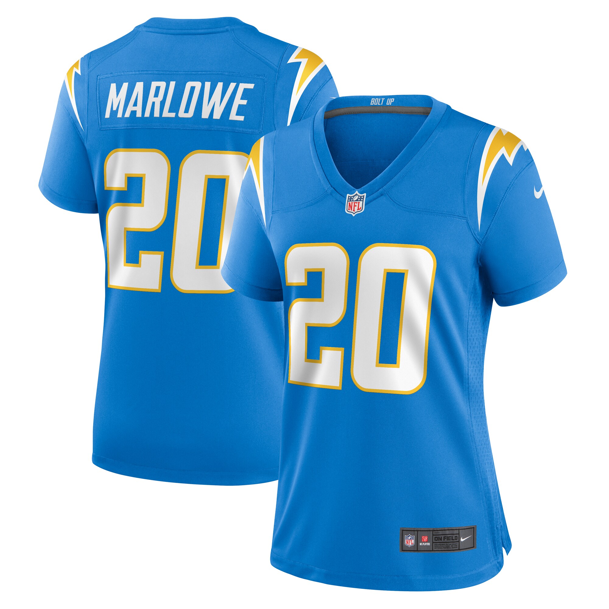 Dean Marlowe Los Angeles Chargers Women's Team Game Jersey -  Powder Blue